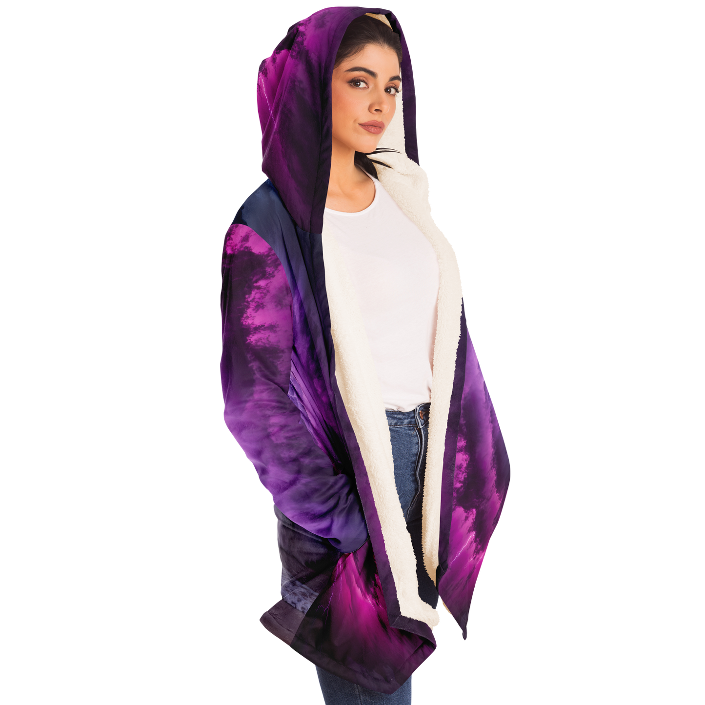 Stormy Sea Microfleece Cloak