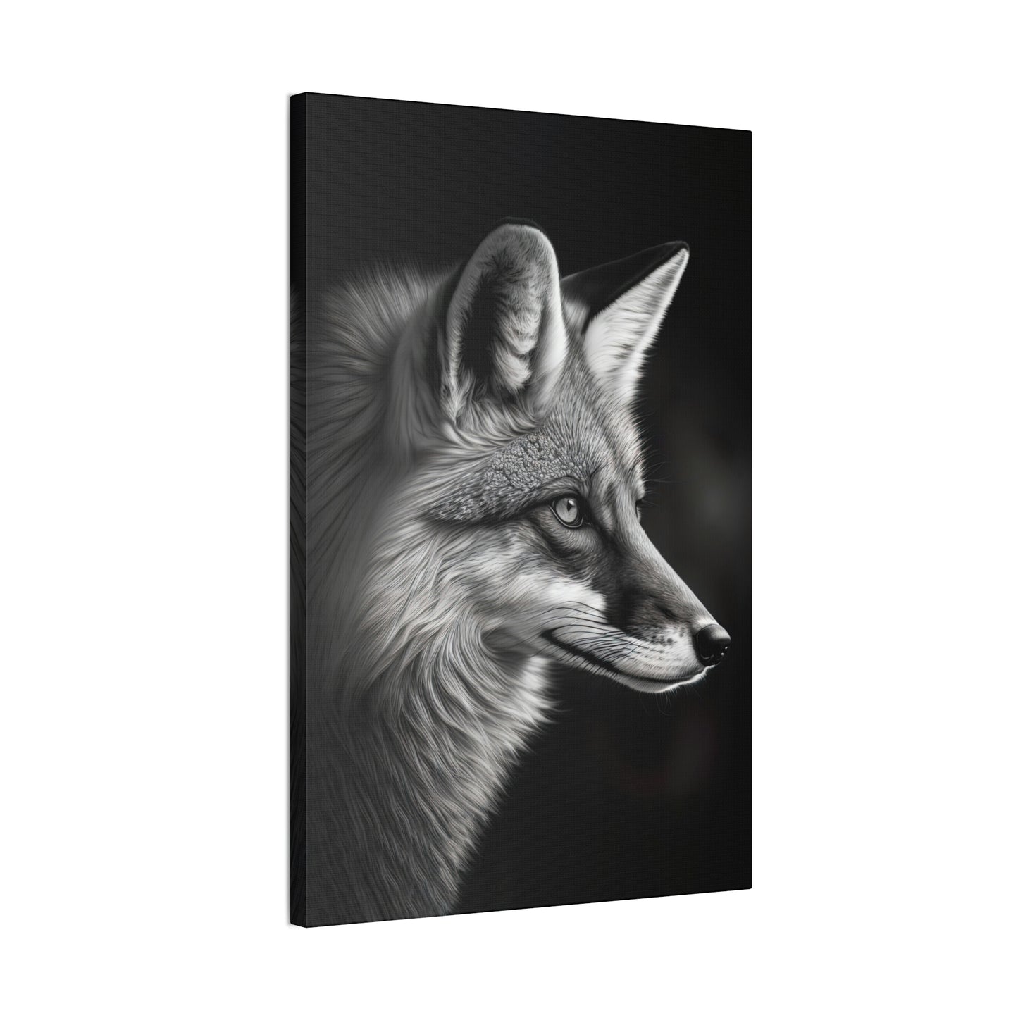 "OutFoxed" Canvas Stretched, 0.75" - Print