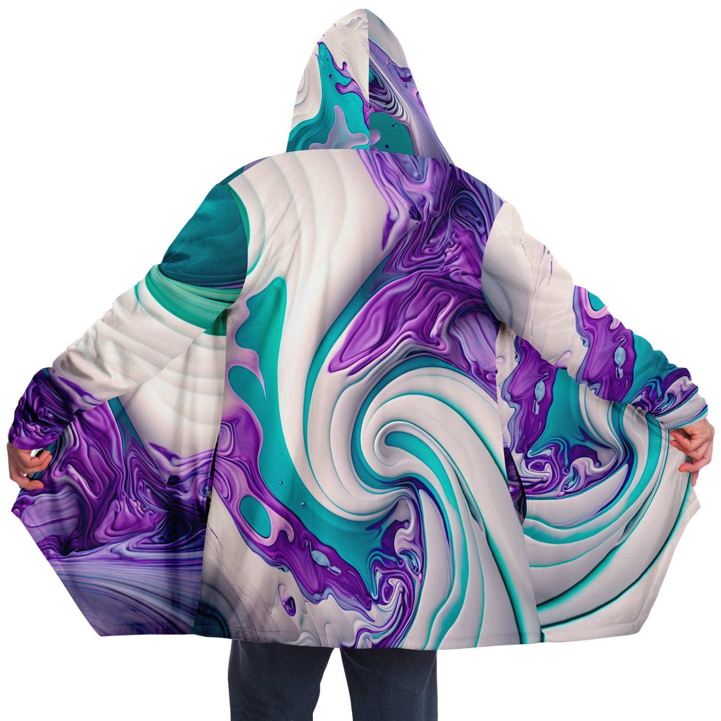 Marble Melt Microfleece Festival Cloak