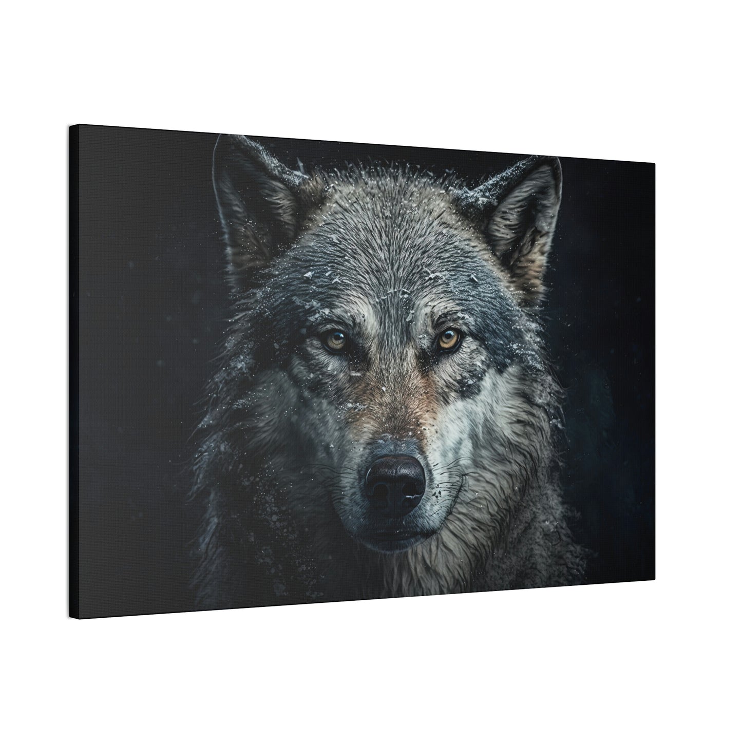 "Loyal Wolf" Canvas Stretched, 0.75" - Print