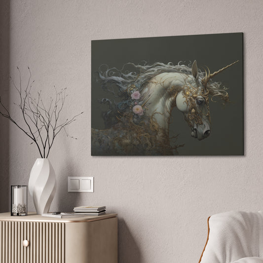 "Unicorn Majesty"  Canvas Stretched, 0.75" - Print