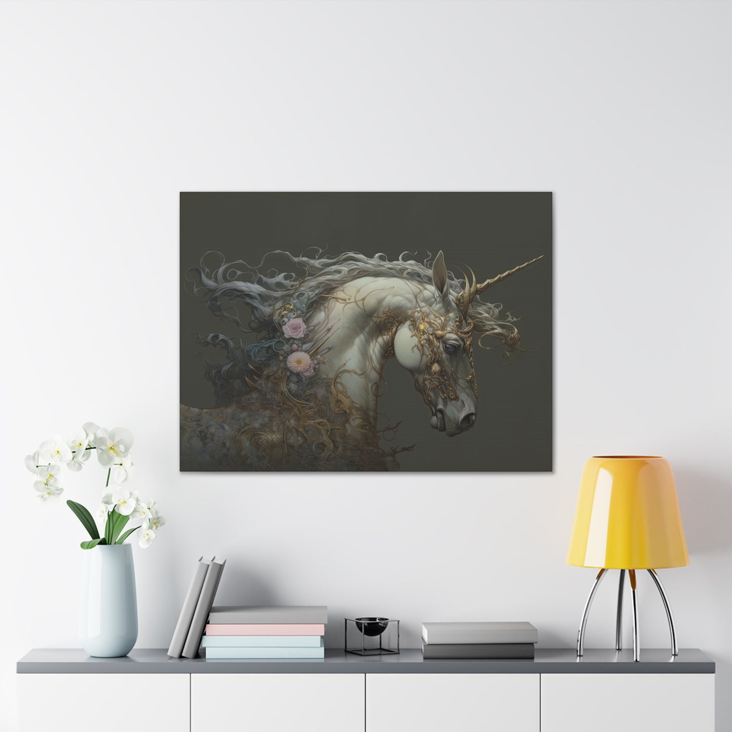 "Unicorn Majesty"  Canvas Stretched, 0.75" - Print