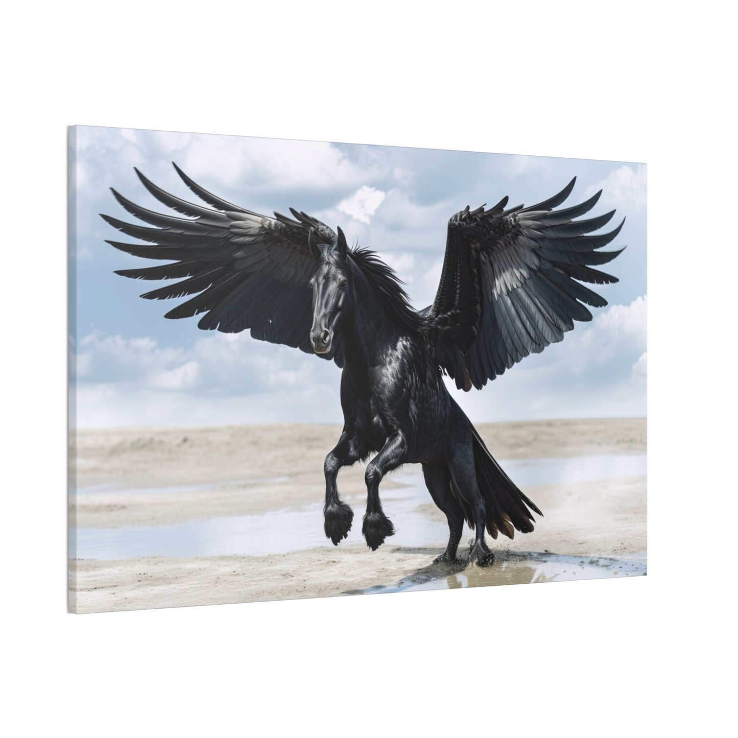 "Midnight Pegasus"  Canvas Stretched, 0.75" - Print