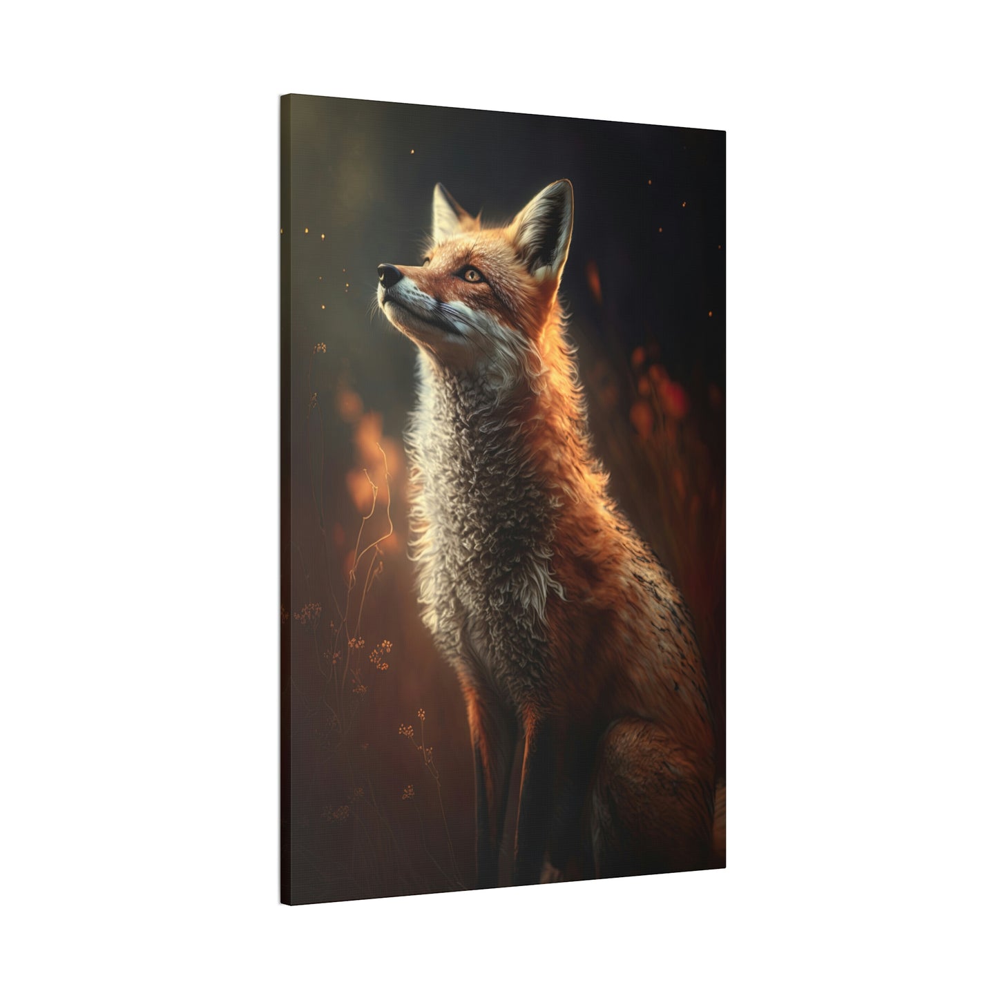 "Wistful Fox" Canvas Stretched, 0.75" - Print