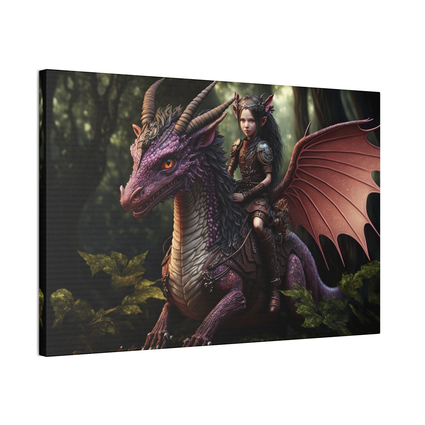 "Dragon Fairy Scout" Canvas Stretched, 0.75" - Print