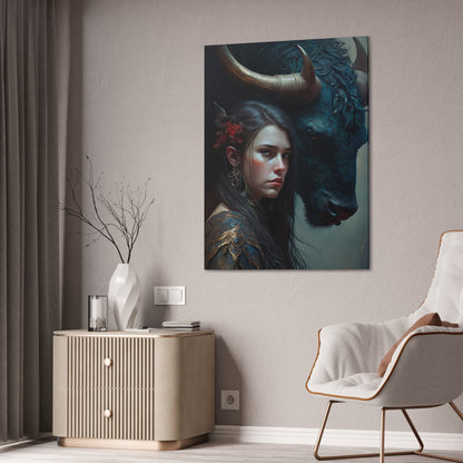 "Beauty And The Beast" Canvas Stretched, 0.75" - Print