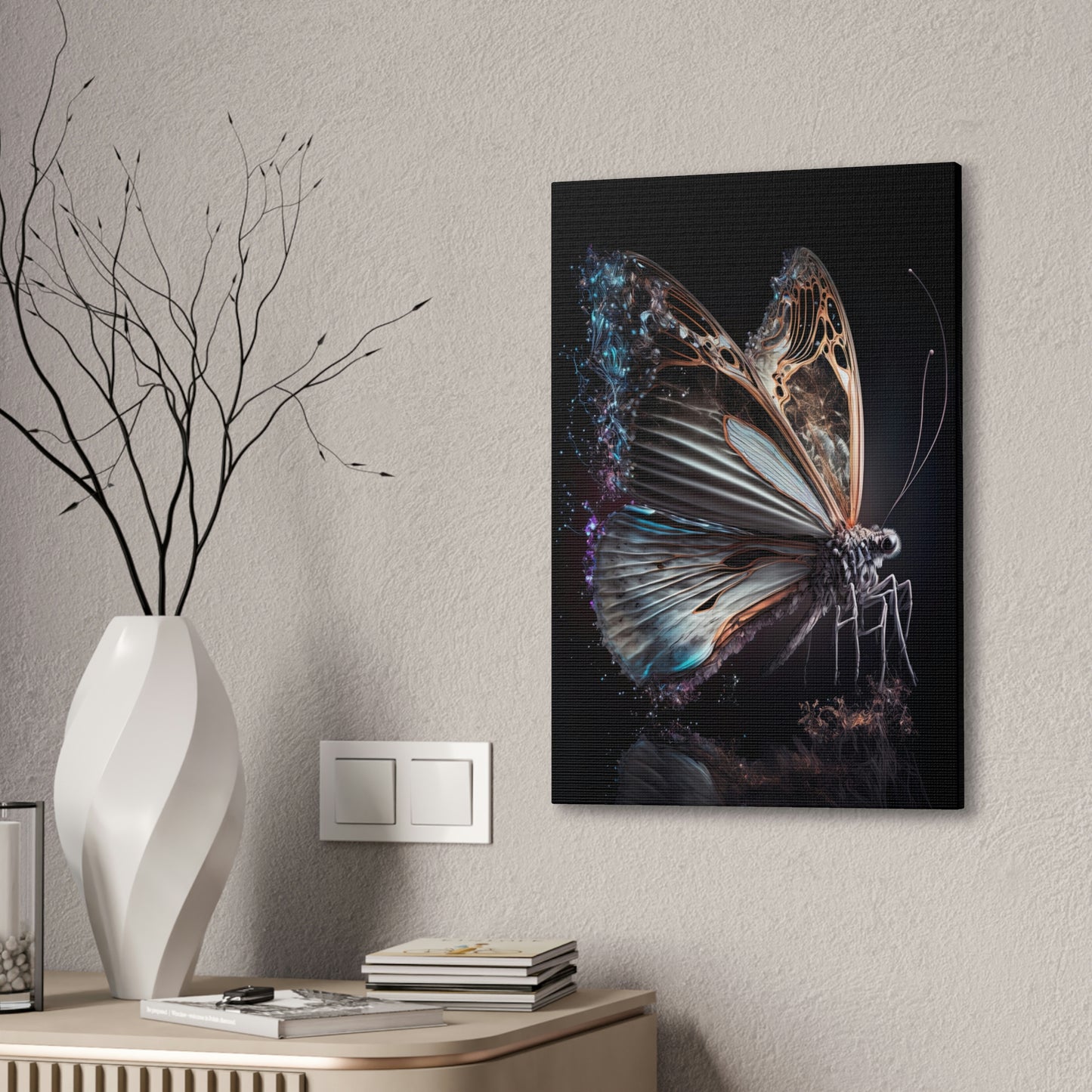 "Evaporating Butterfly" Canvas Stretched, 0.75" - Print