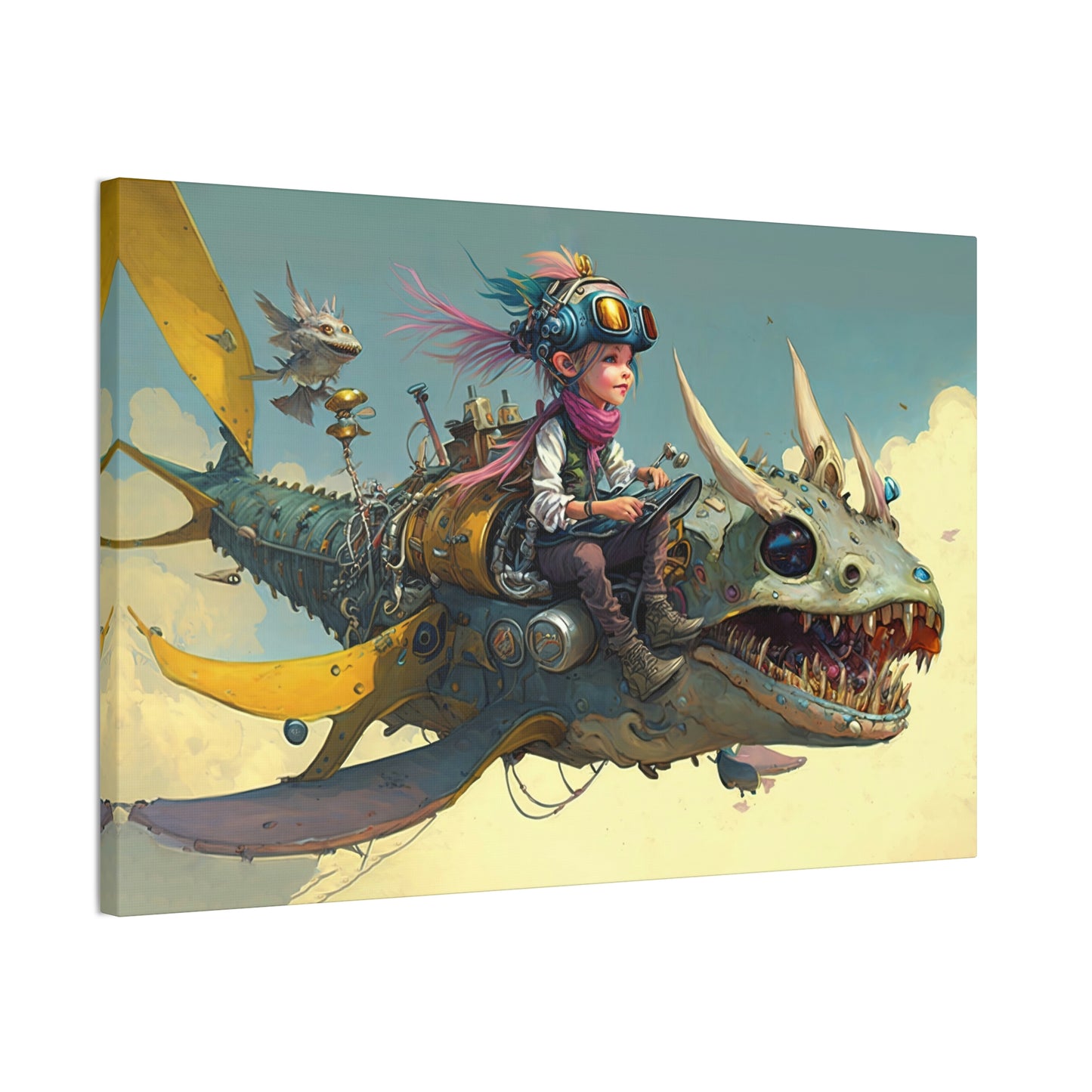 "Junior Sky Pirate" Canvas Stretched, 0.75" - Print