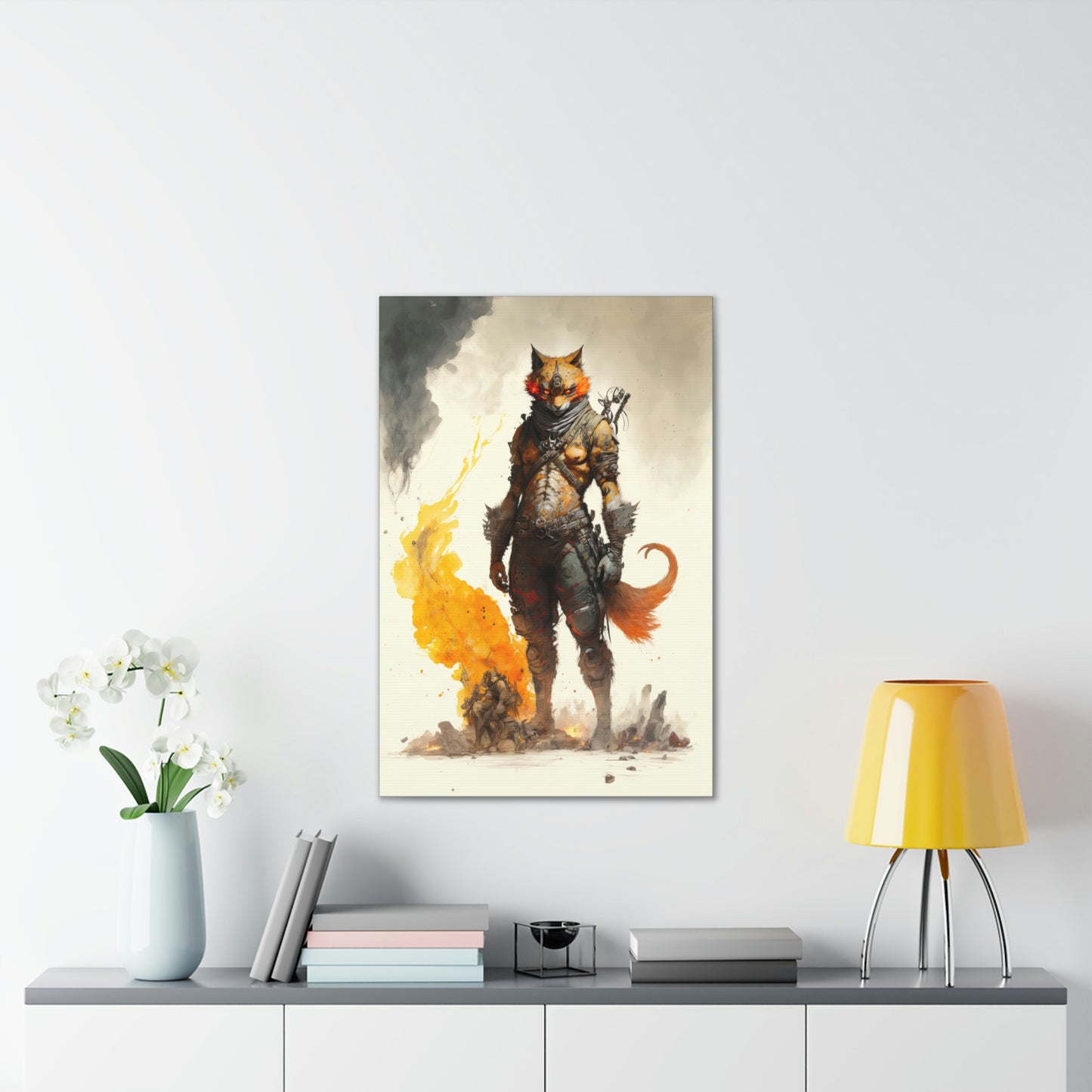 "Madmax Cat" Canvas Stretched, 0.75" - Print