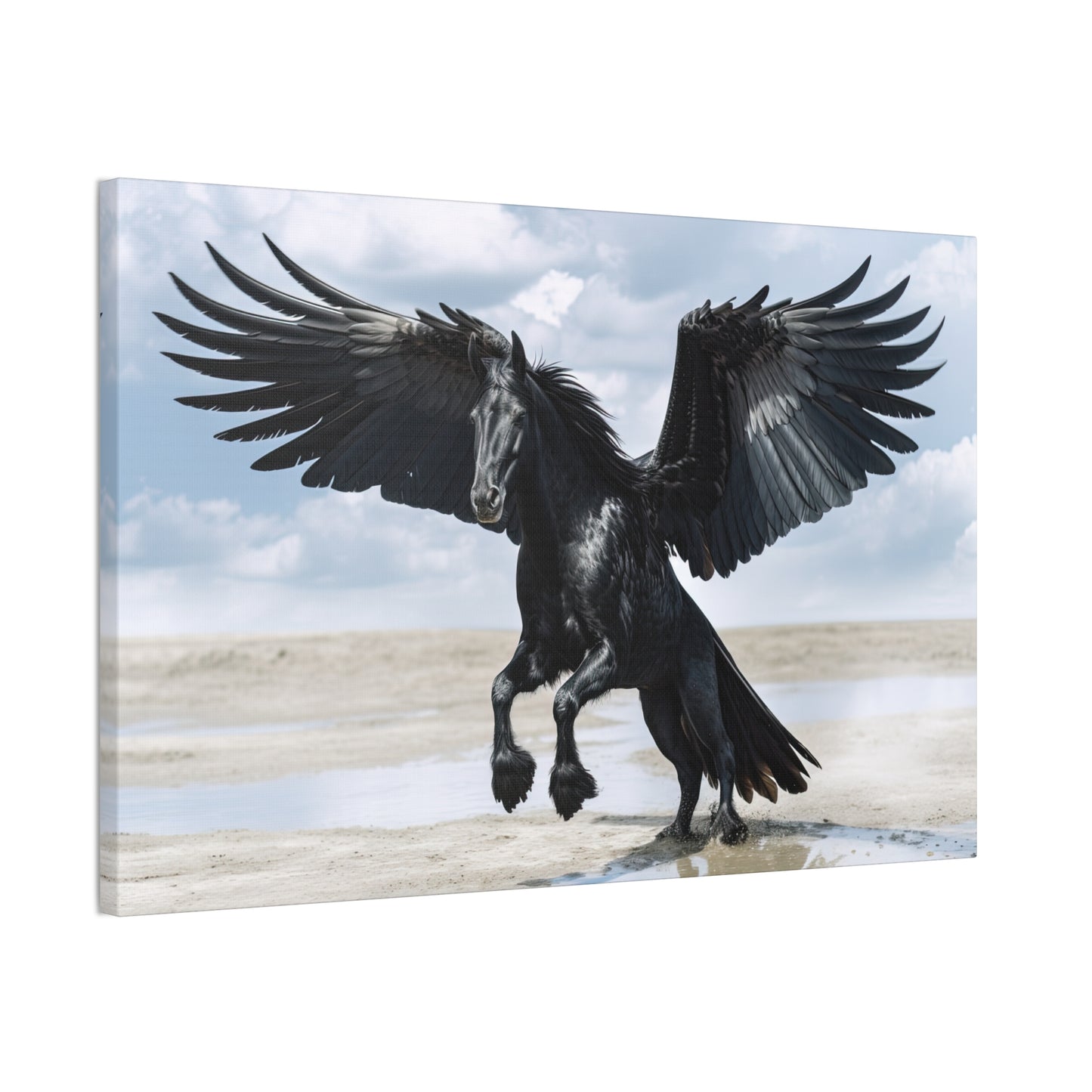 "Midnight Pegasus"  Canvas Stretched, 0.75" - Print