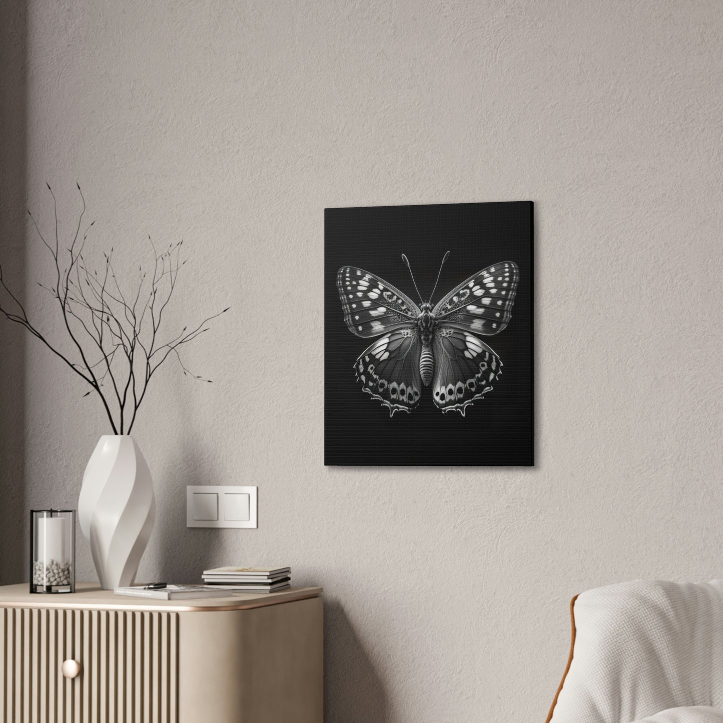 "Macro Monarch" Canvas Stretched, 0.75" - Print