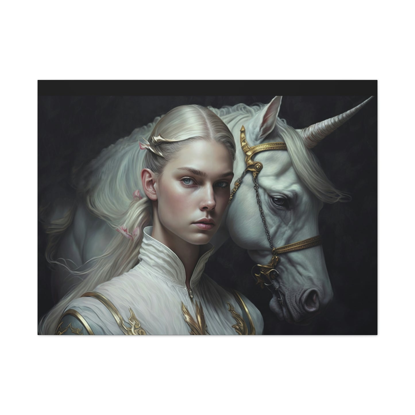 "Unicorn Carer" Canvas Stretched, 0.75" - Print