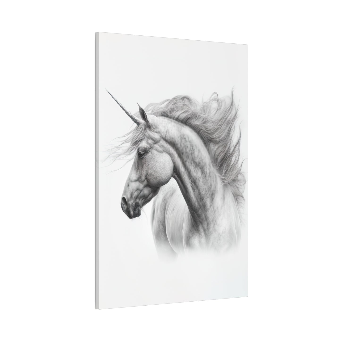 "Unicorn Sketch" Canvas Stretched, 0.75" - Print