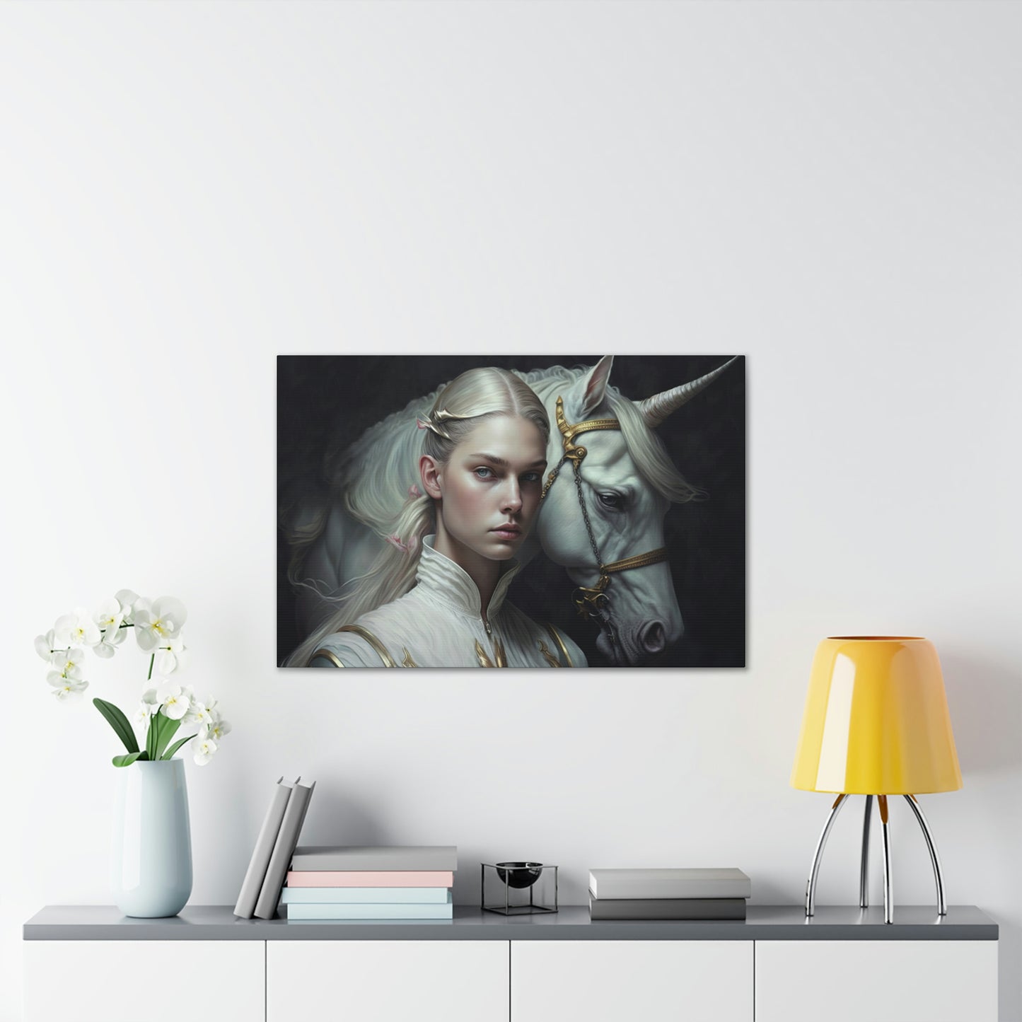 "Unicorn Carer" Canvas Stretched, 0.75" - Print