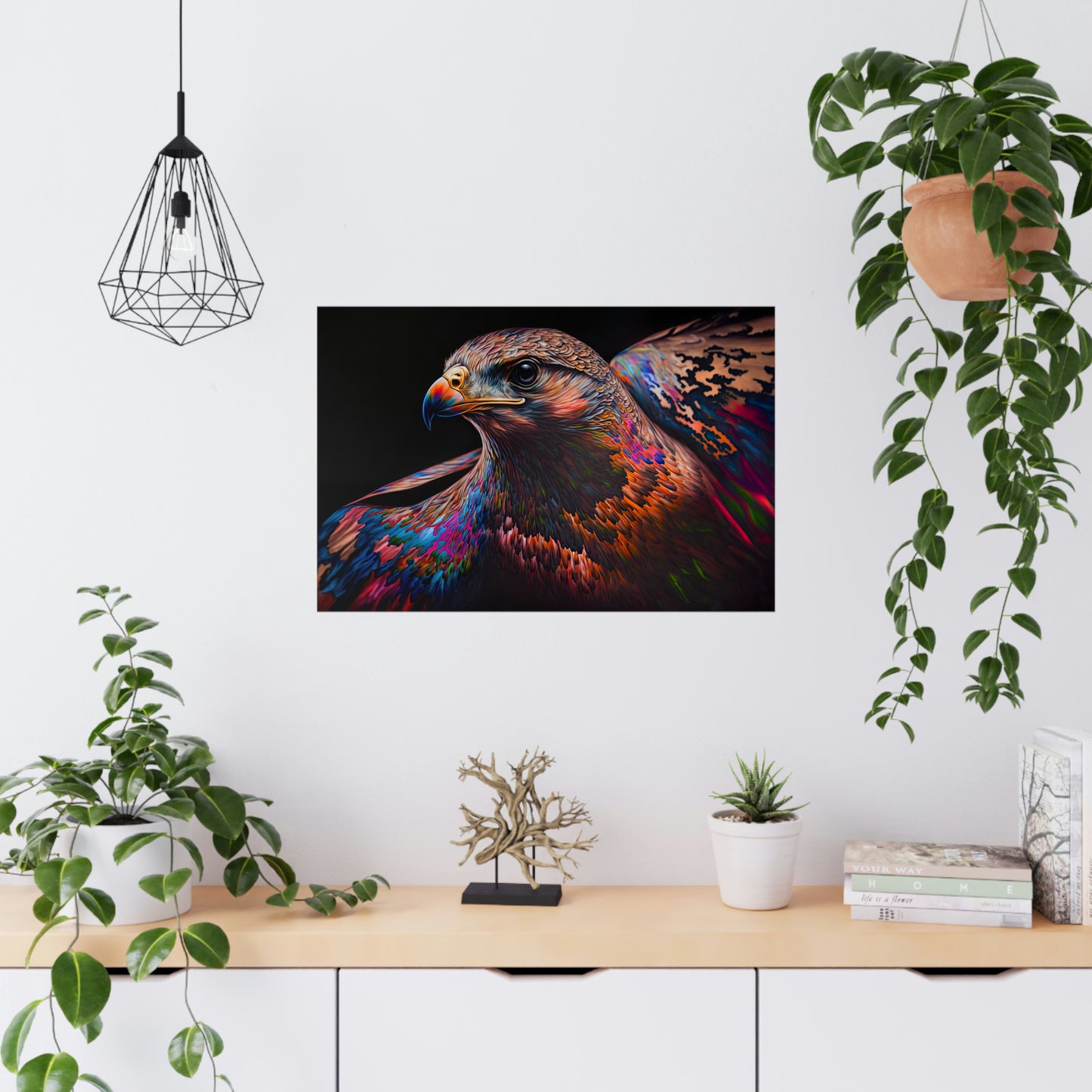 "Fluro Falcon" Poster - Print