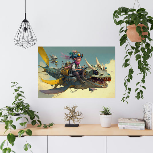 "Junior Sky Pirate" Poster - Print