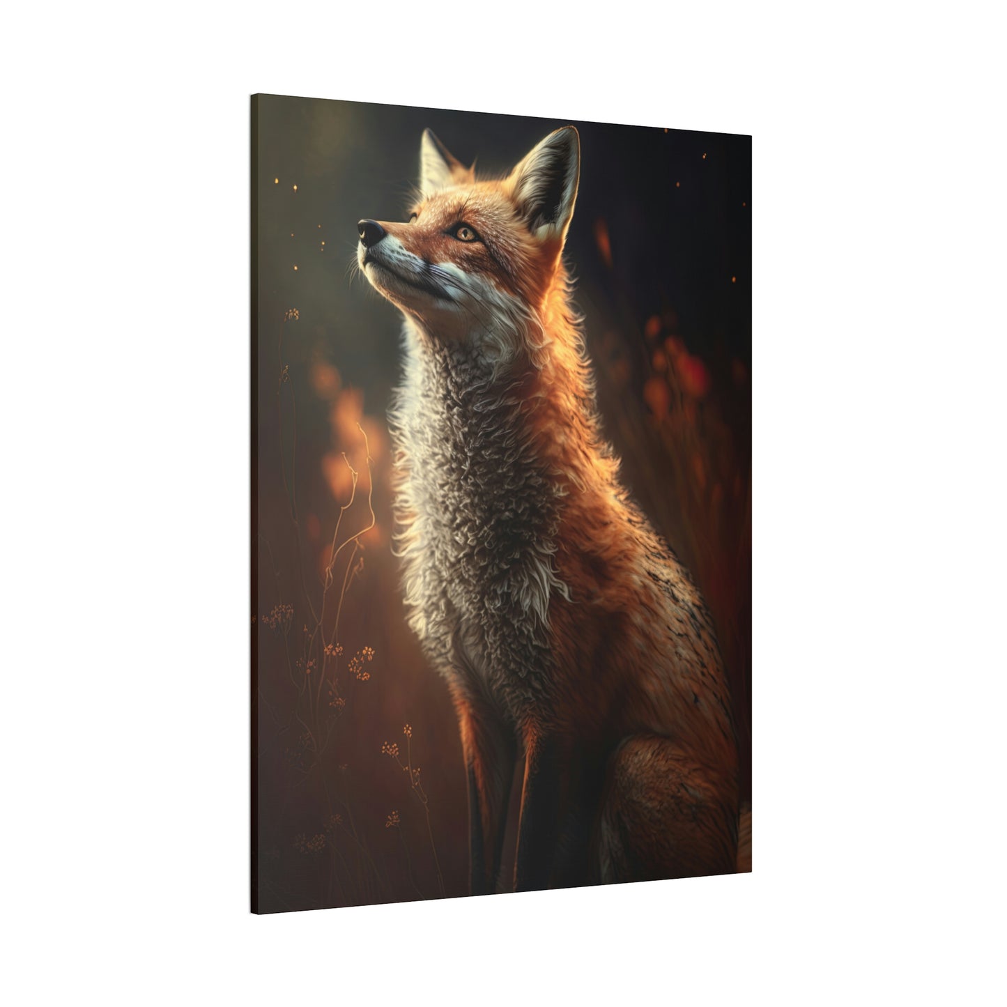 "Wistful Fox" Canvas Stretched, 0.75" - Print