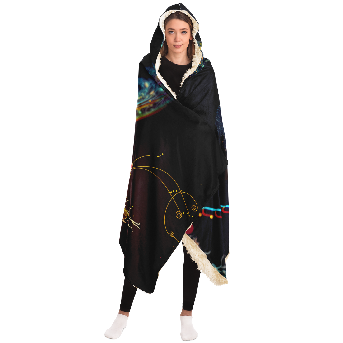 Wings Of Light Dragonfly Hooded Blanket