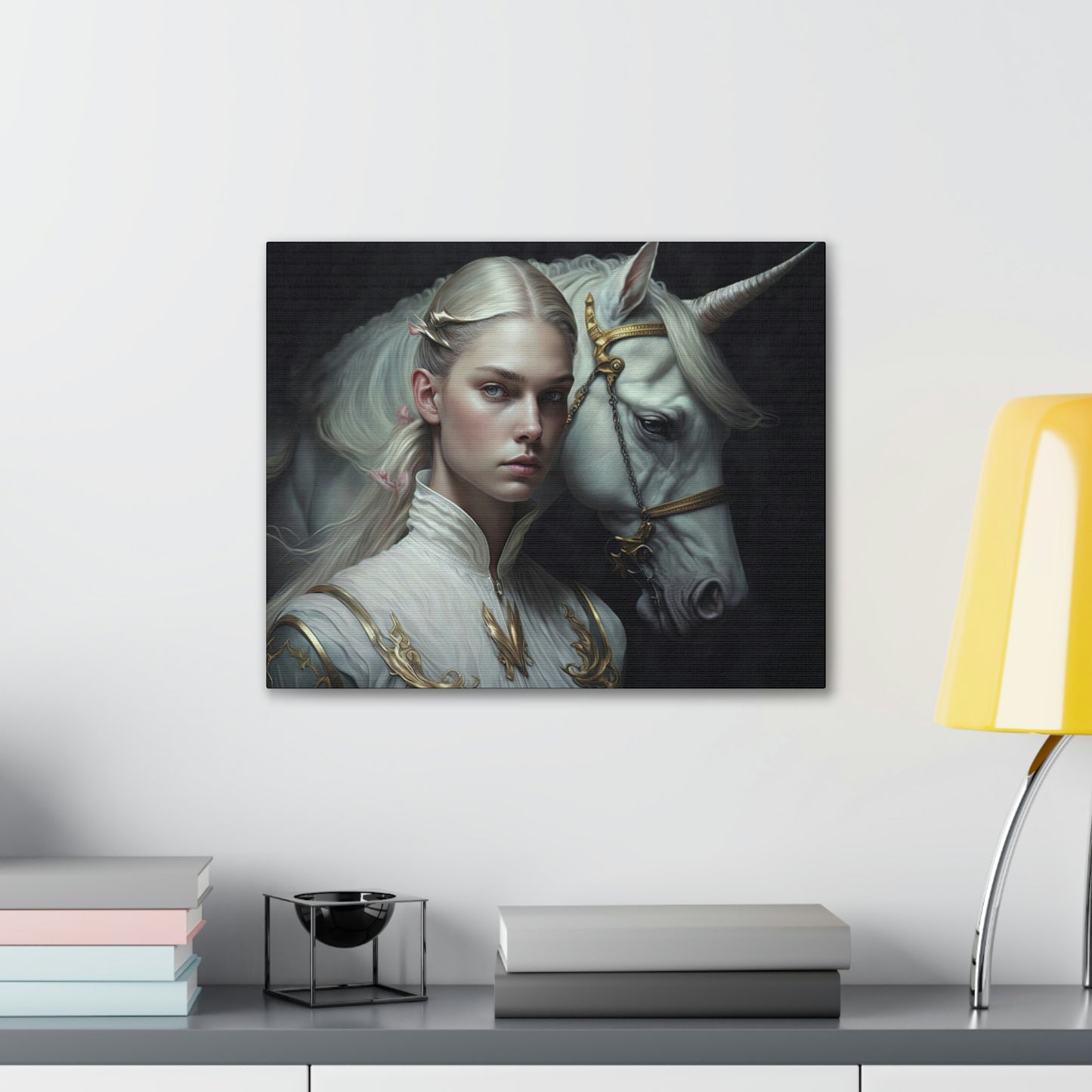 "Unicorn Carer" Canvas Stretched, 0.75" - Print