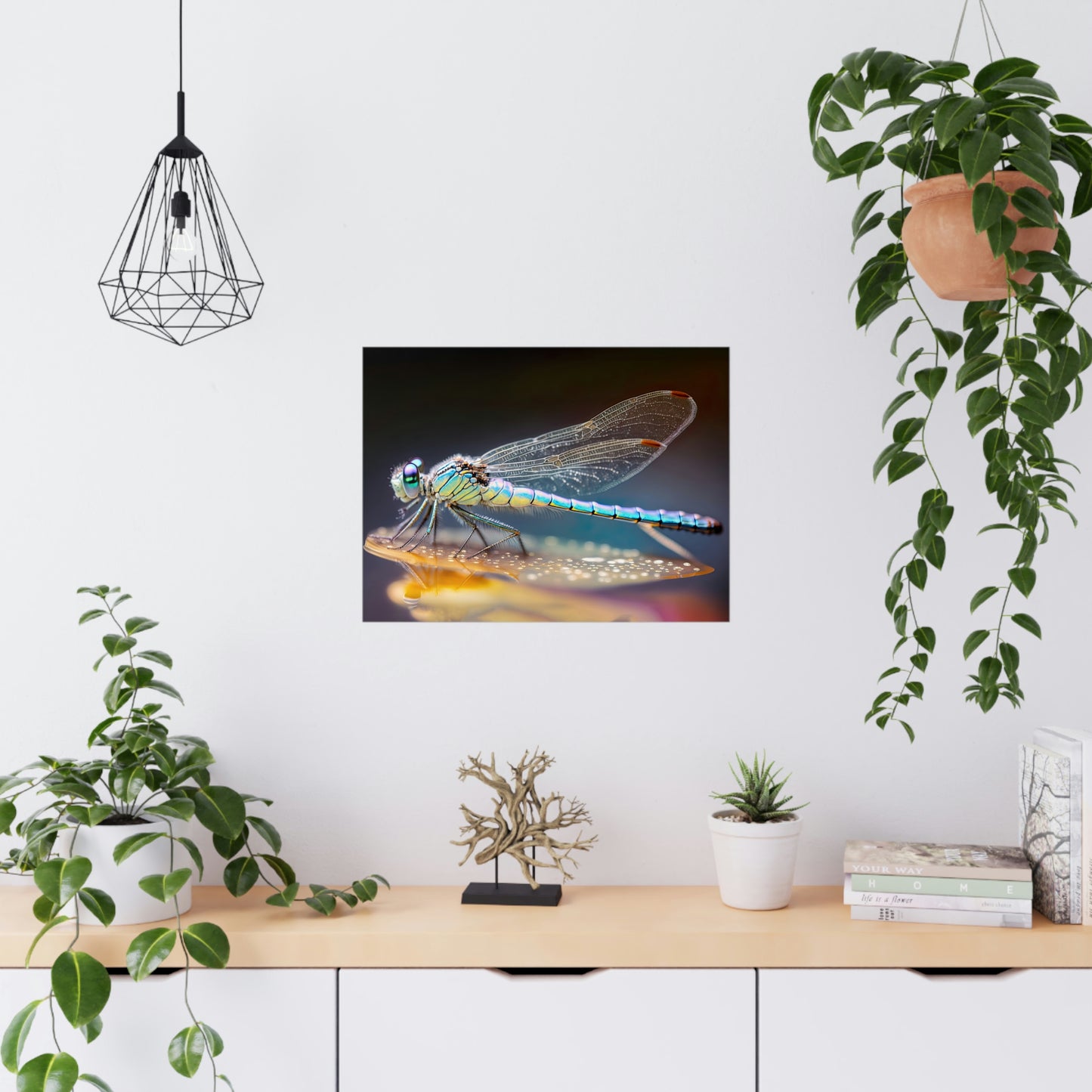 "Opal Dragonfly" Poster - Print