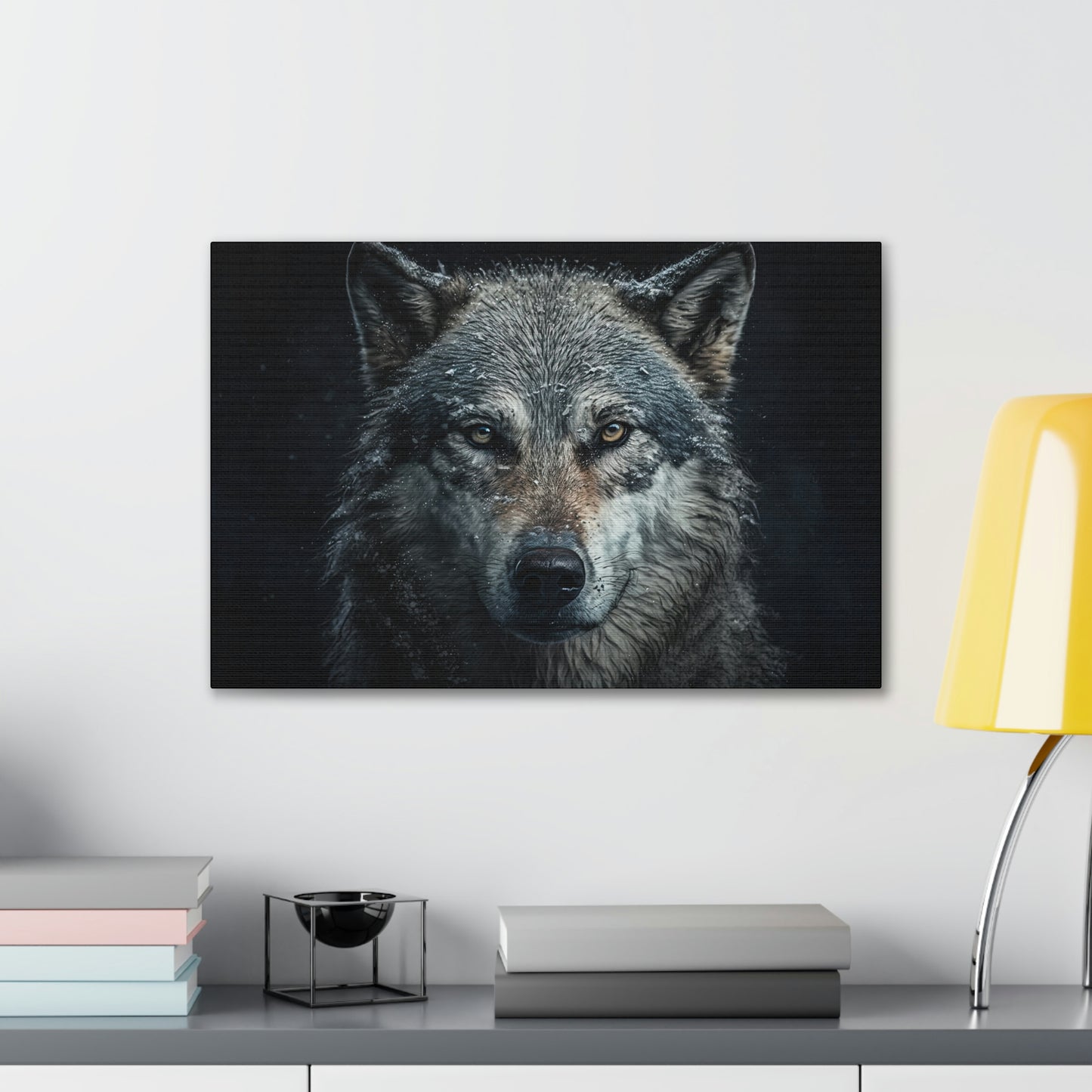 "Loyal Wolf" Canvas Stretched, 0.75" - Print