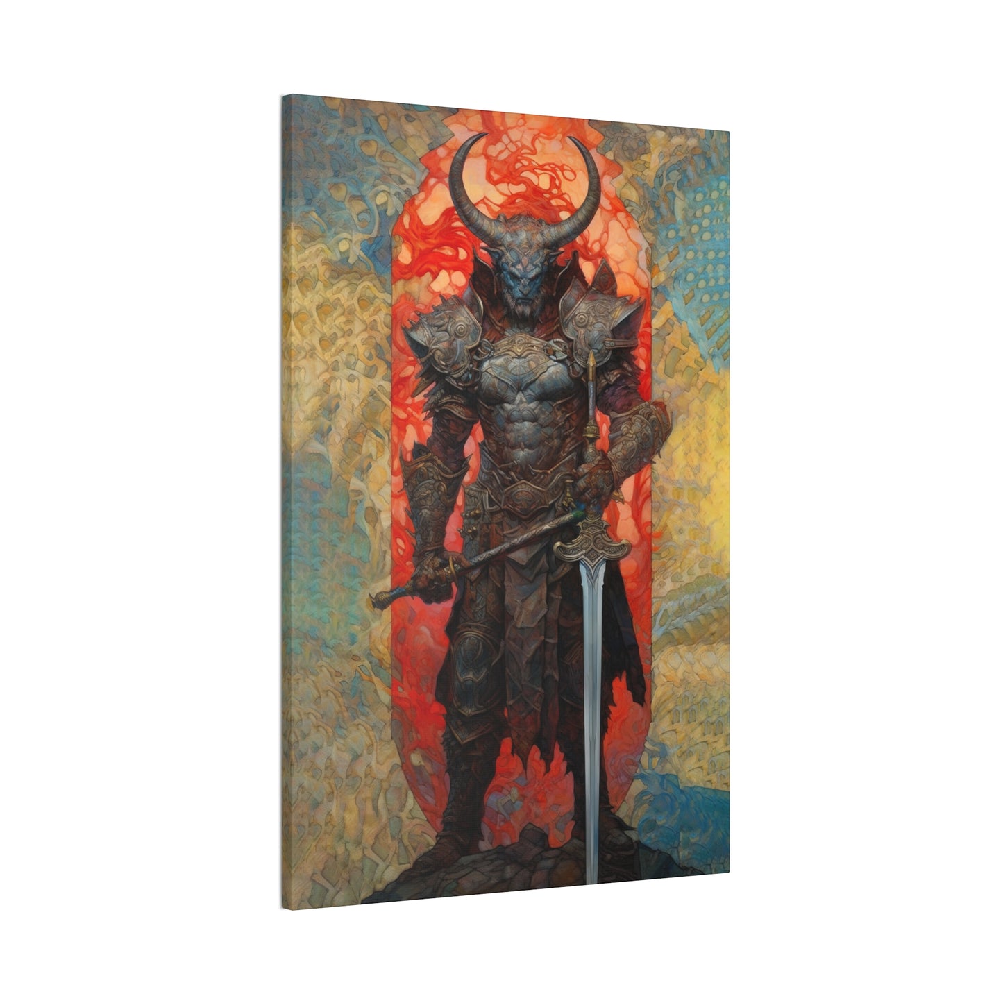 "Minotaur Champion" Canvas Stretched, 0.75" - Print