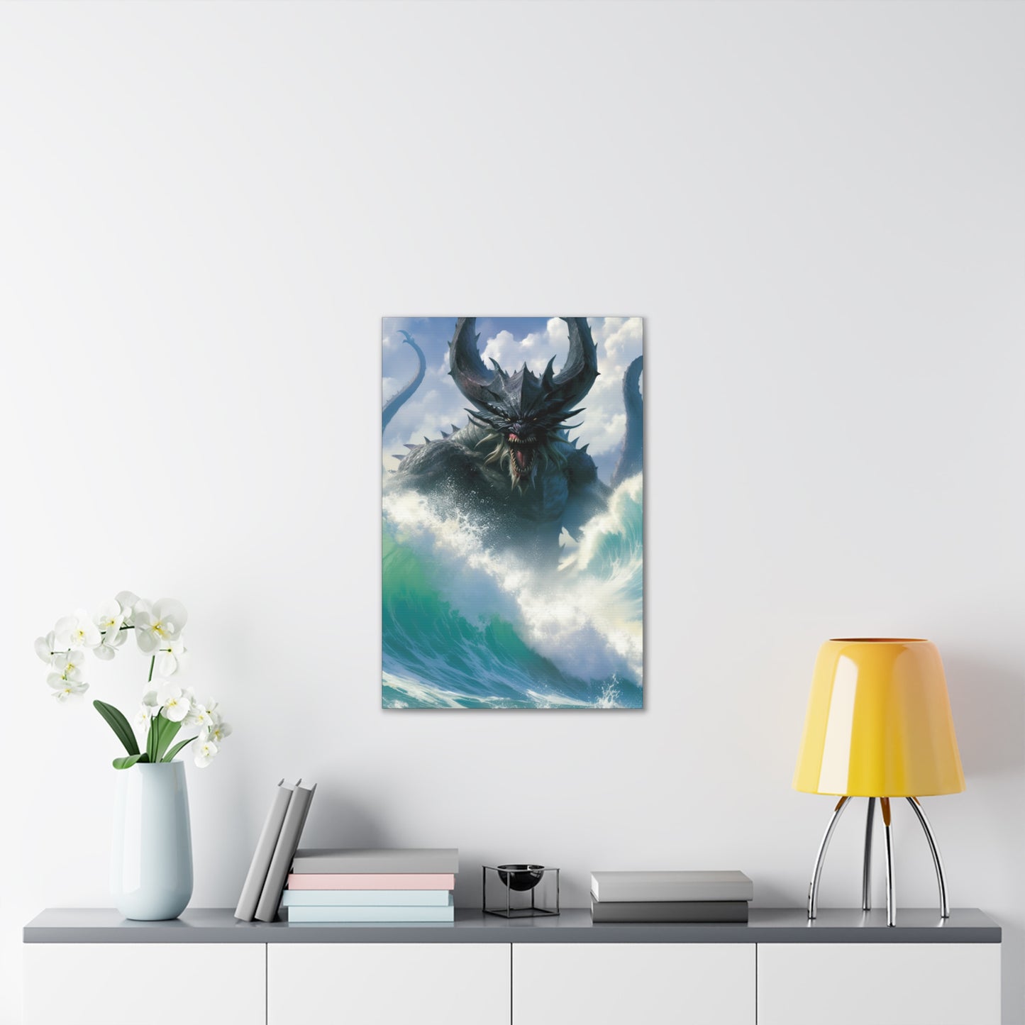 "Wrath Of The Kraken" Canvas Stretched, 0.75" - Print