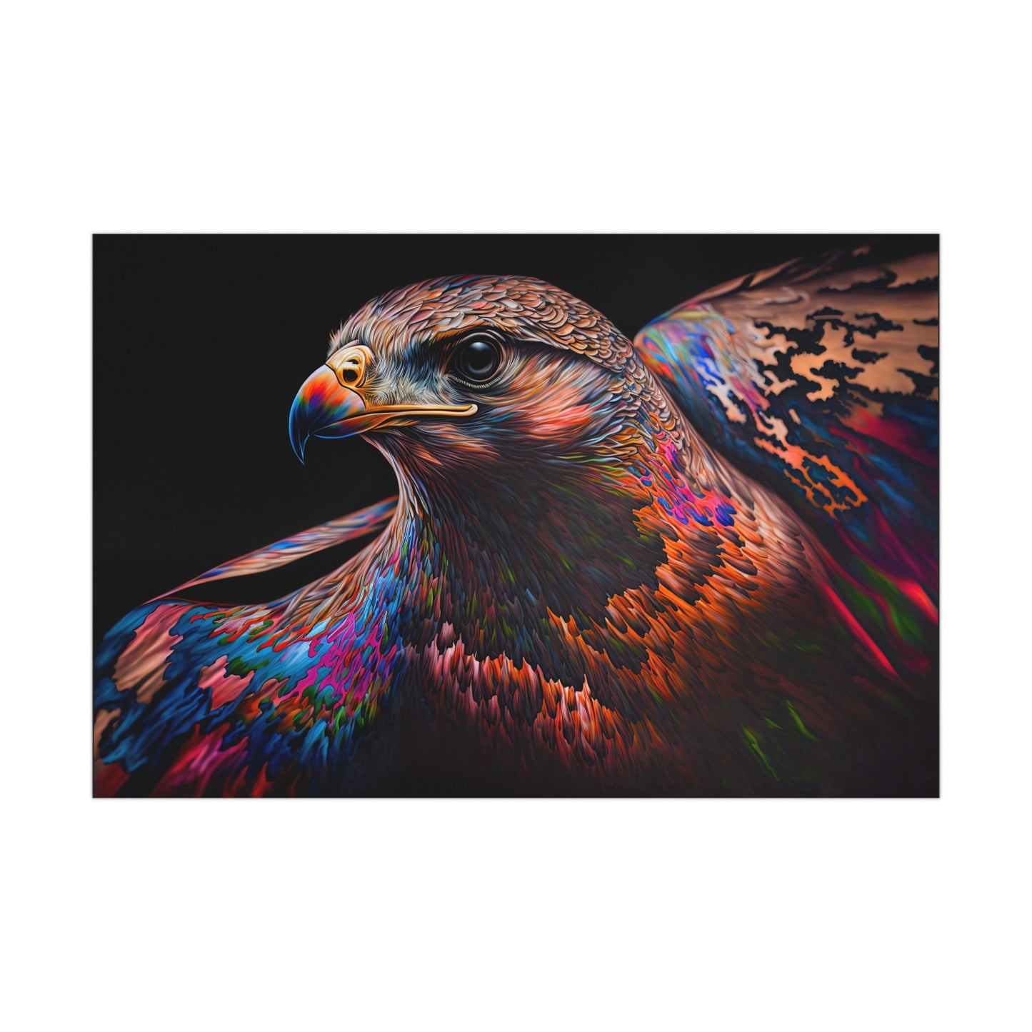 "Fluro Falcon" Poster - Print