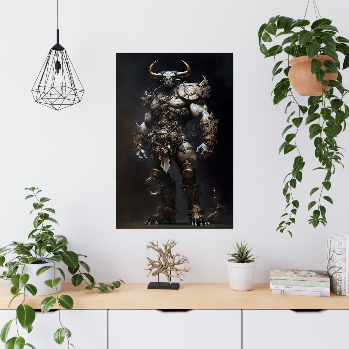 "Minotaur Gladiator" Poster - Print