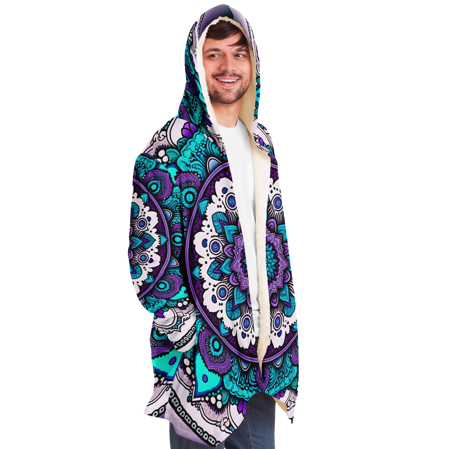 Pure Mandala Microfleece Festival Cloak