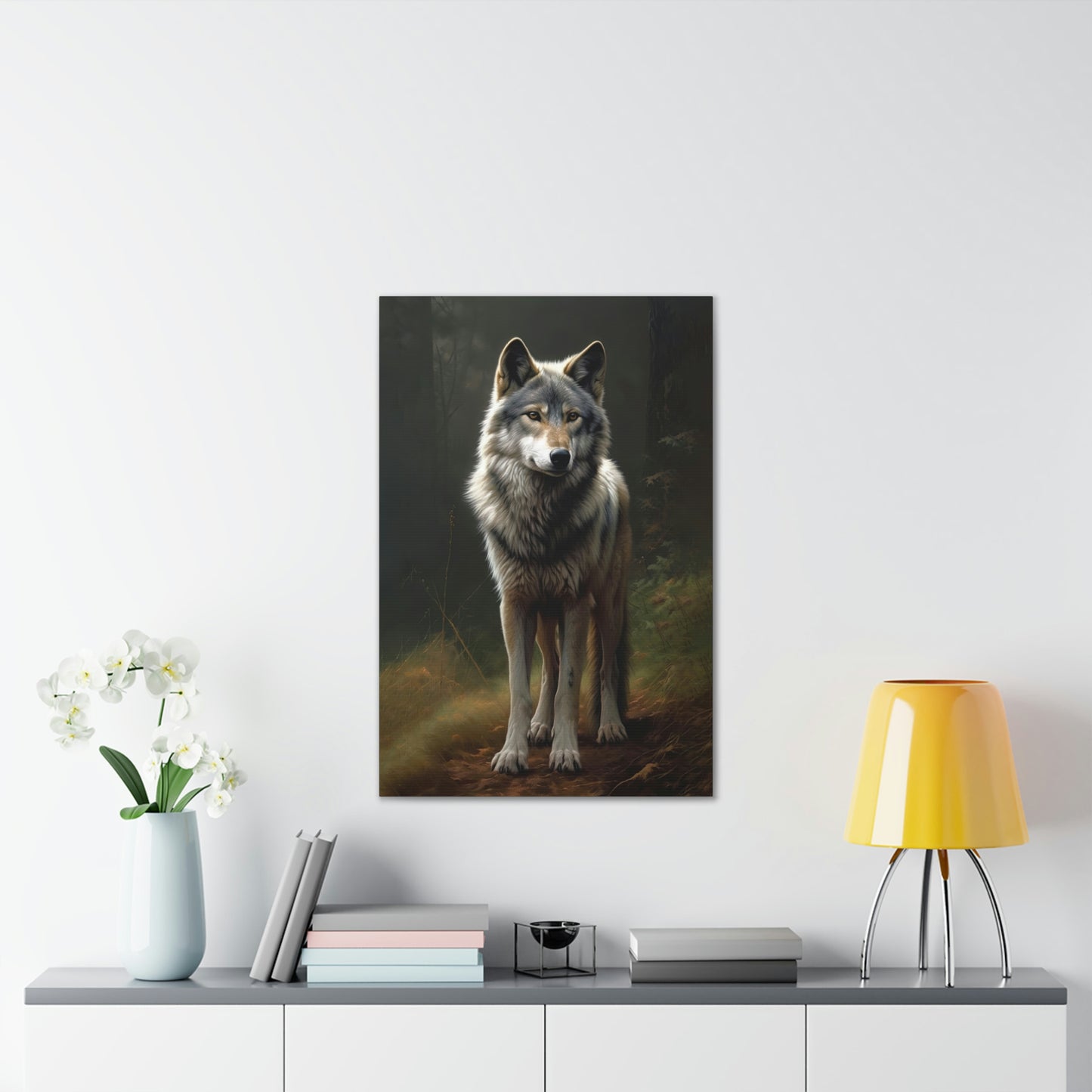 "Spirit Wolf" Canvas Stretched, 0.75" - Print