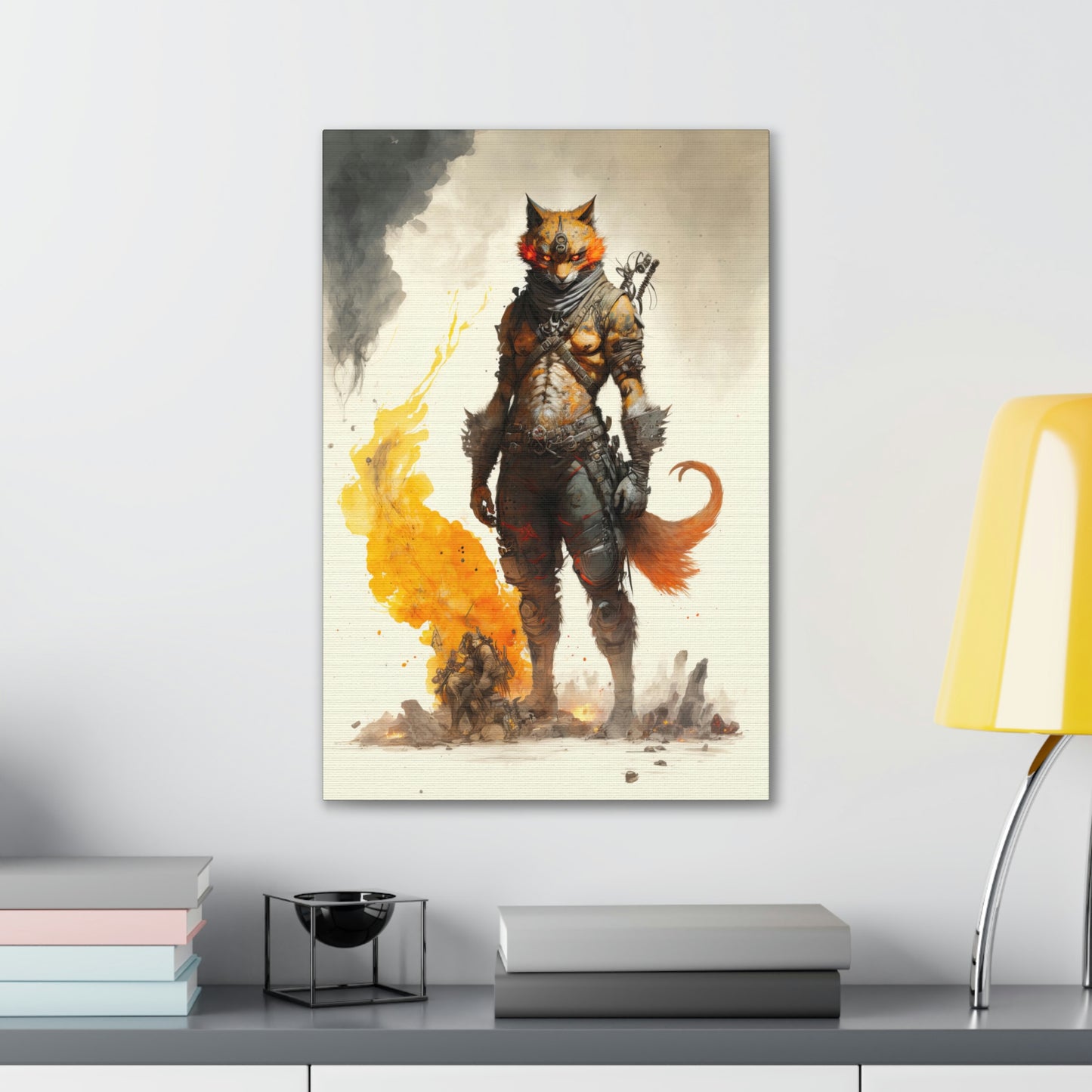 "Madmax Cat" Canvas Stretched, 0.75" - Print