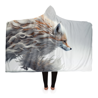 Wind Element Fox Hooded Blanket