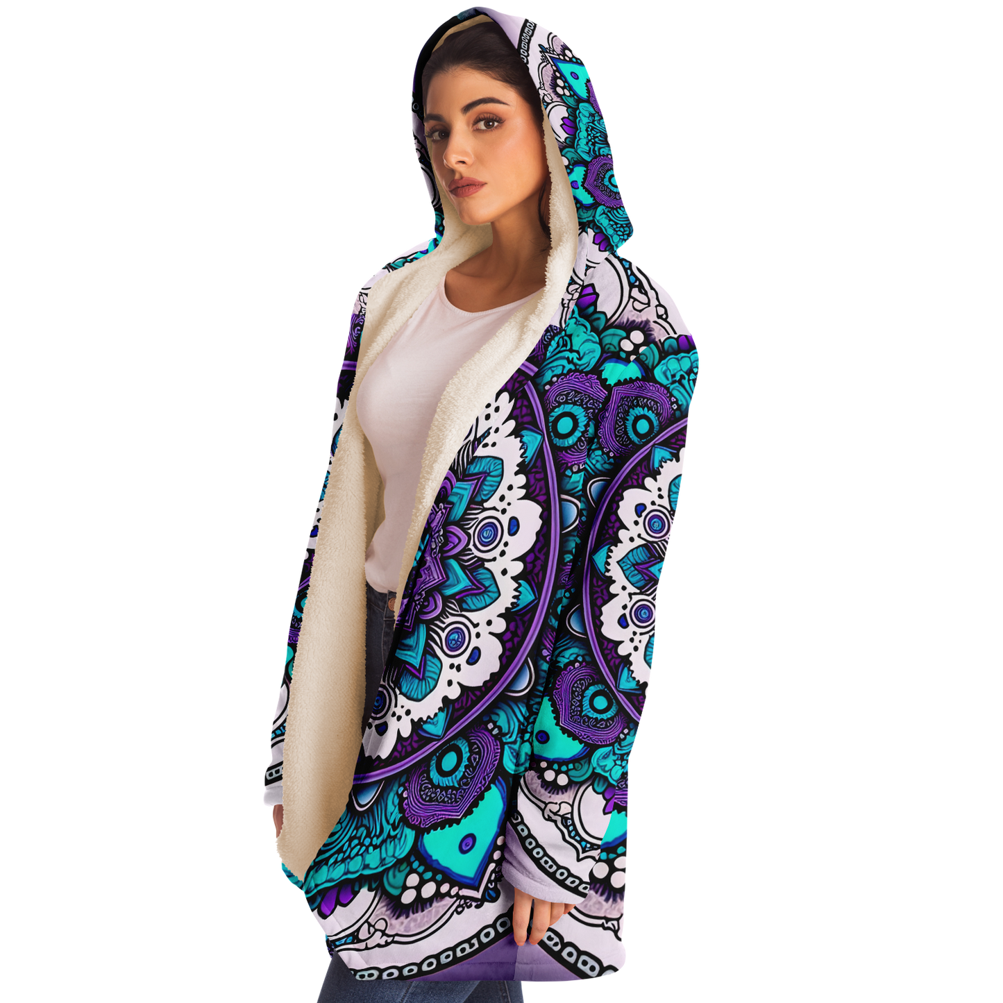 Pure Mandala Microfleece Festival Cloak