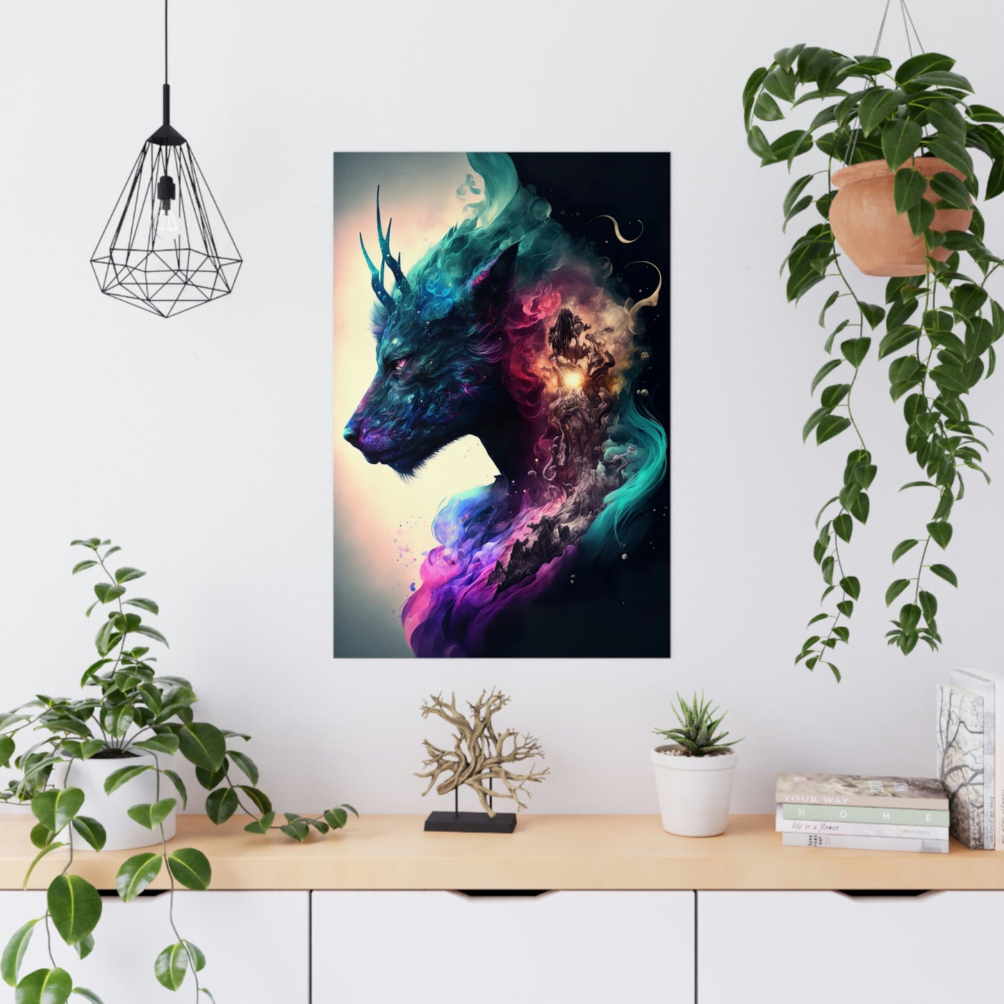 "Cervitaur Deity" Poster - Print