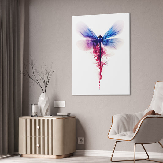 "Inkblot Dragonfly" Canvas Stretched, 0.75" - Print