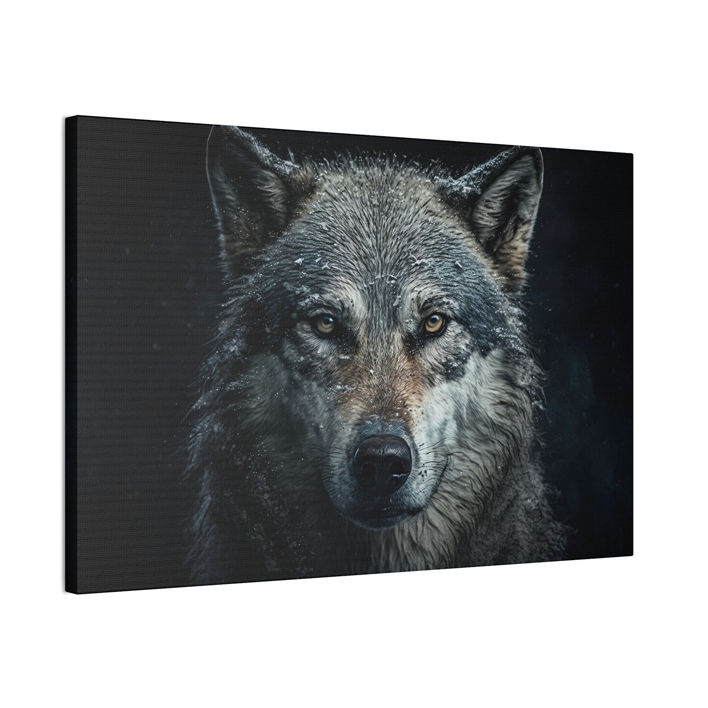 "Loyal Wolf" Canvas Stretched, 0.75" - Print