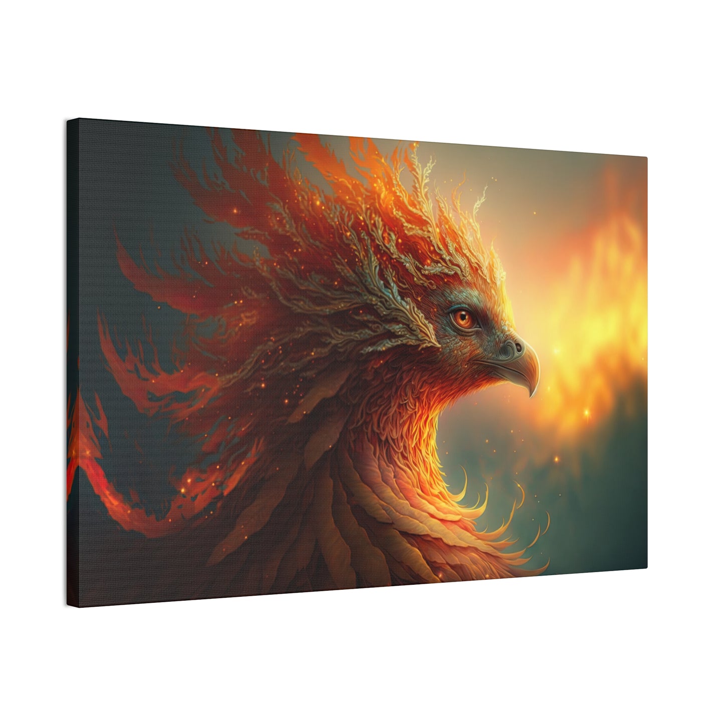 "Feathers Of The Phoenix" Canvas Stretched, 0.75" - Print