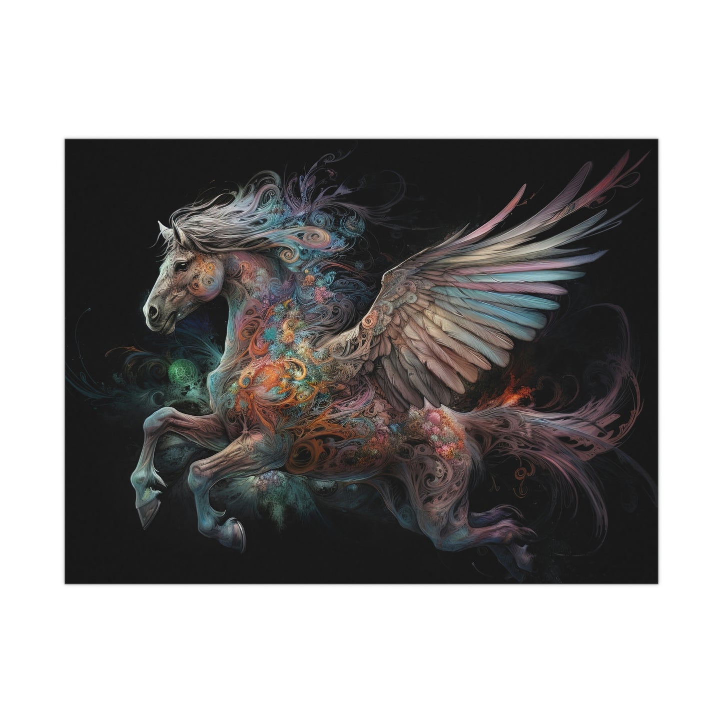 "Rainbow Pegasus" Poster - Print