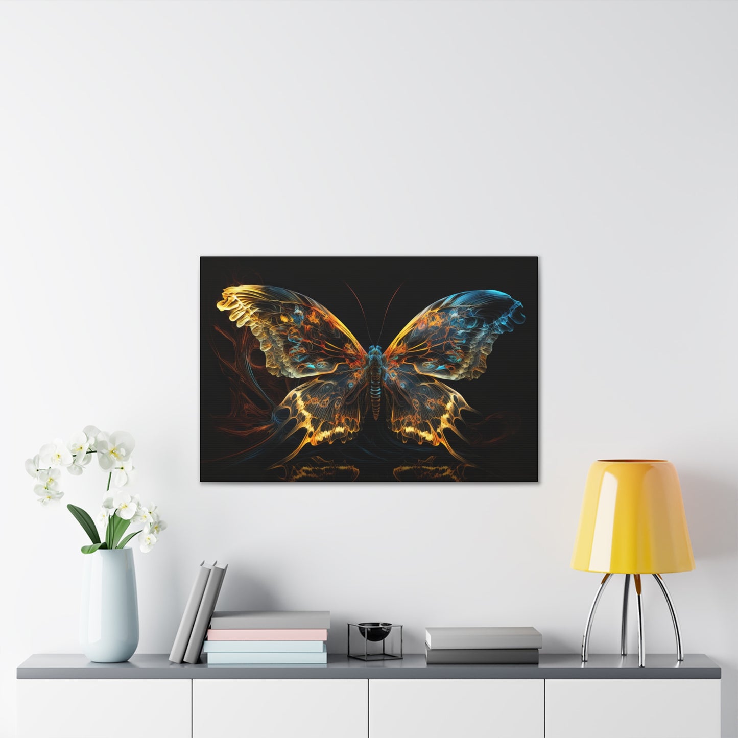 "Liquid light Butterfly"  Canvas Stretched, 0.75" - Print