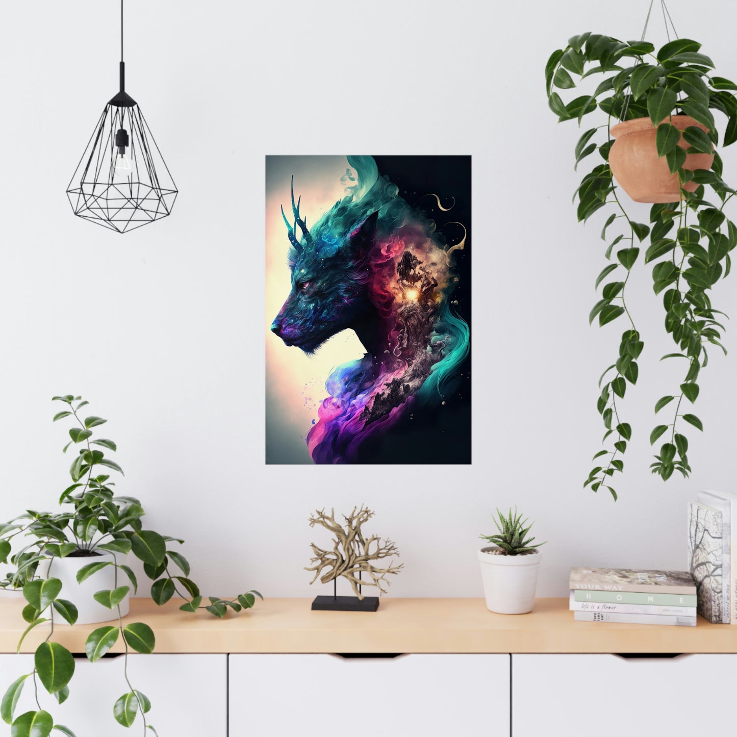 "Cervitaur Deity" Poster - Print