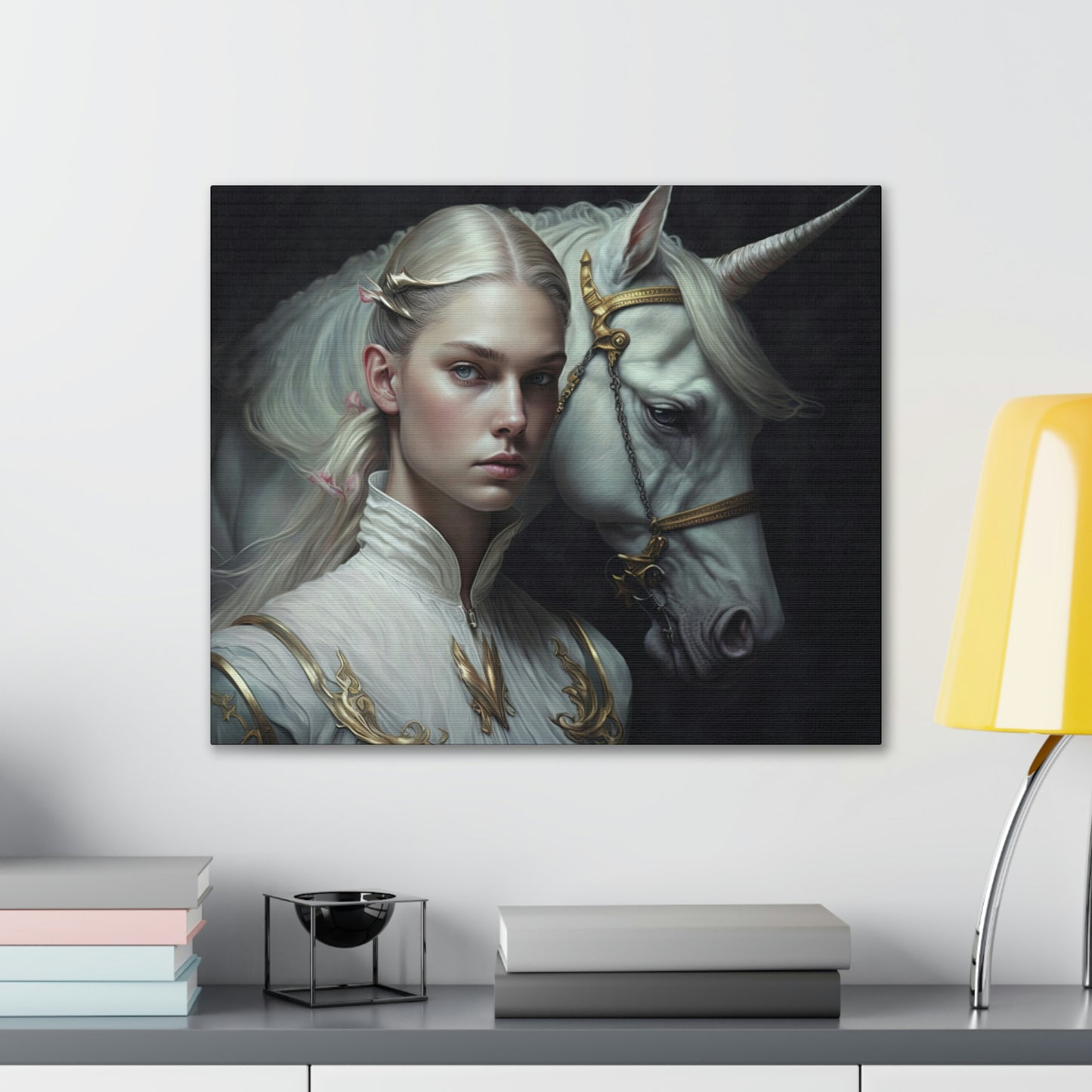 "Unicorn Carer" Canvas Stretched, 0.75" - Print