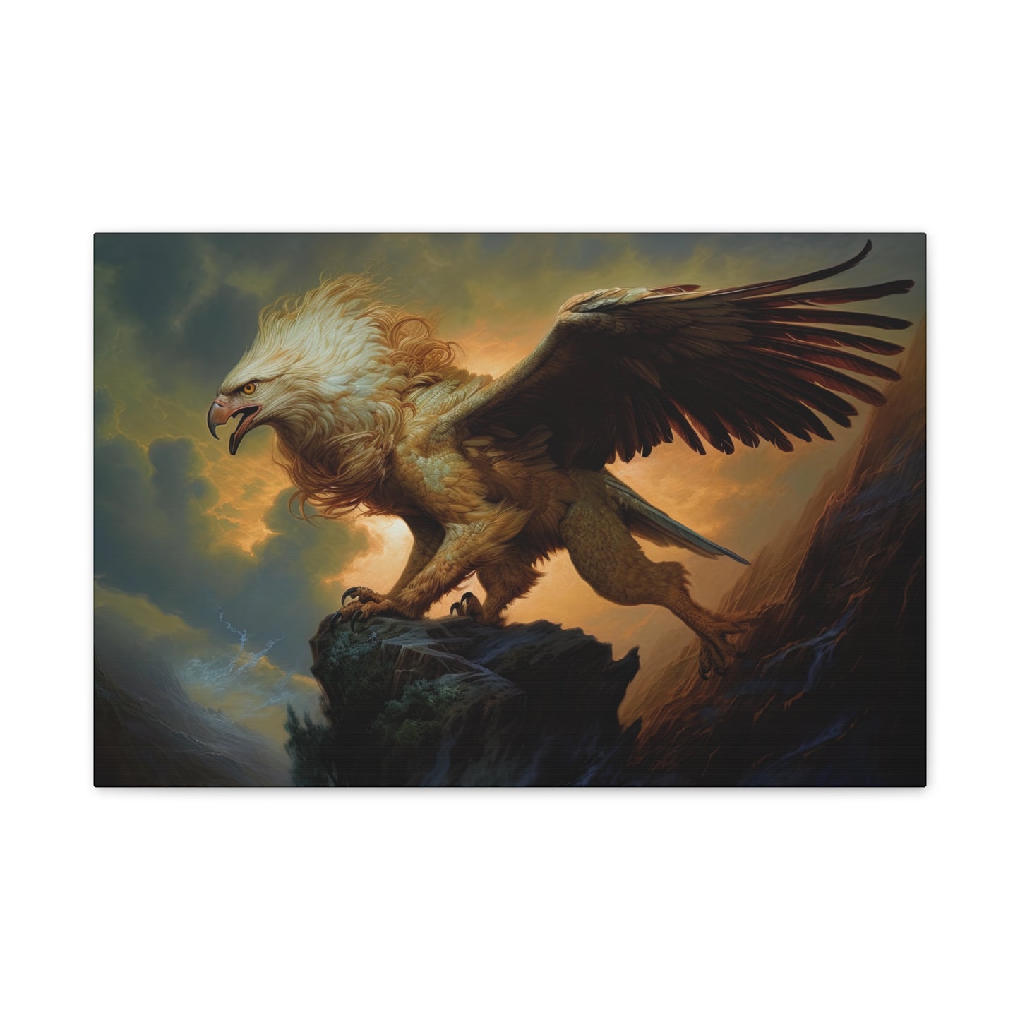 "Stalking Griffon" Canvas Stretched, 0.75" - Print