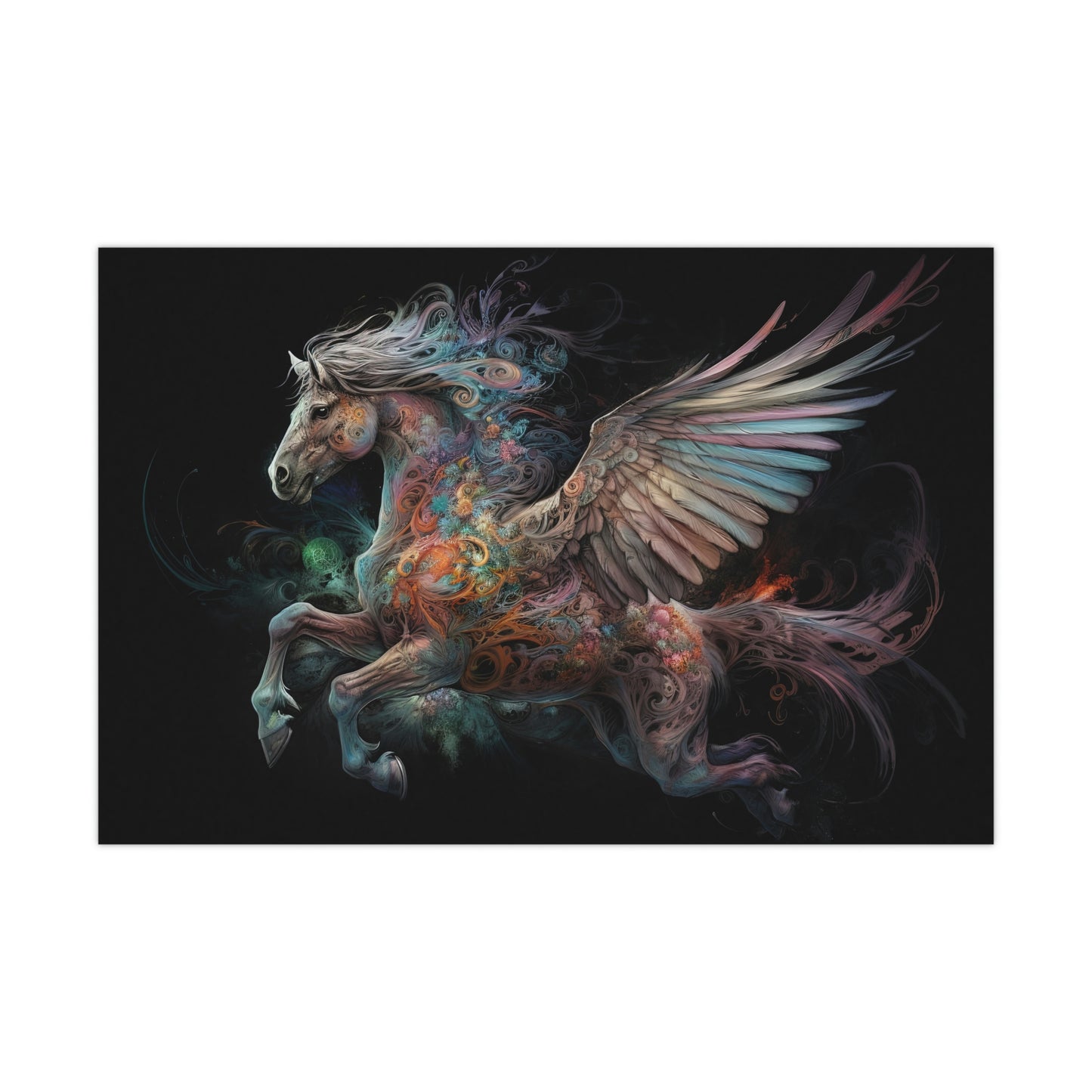 "Rainbow Pegasus" Poster - Print