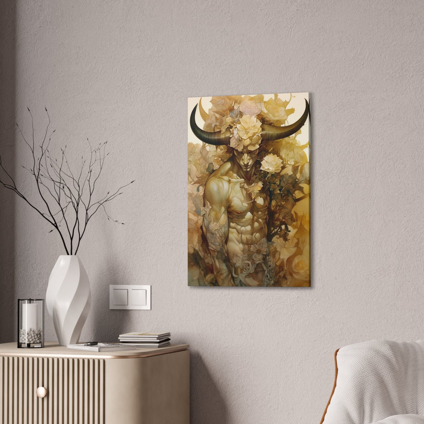 "Golden Guardian" Canvas Stretched, 0.75" - Print