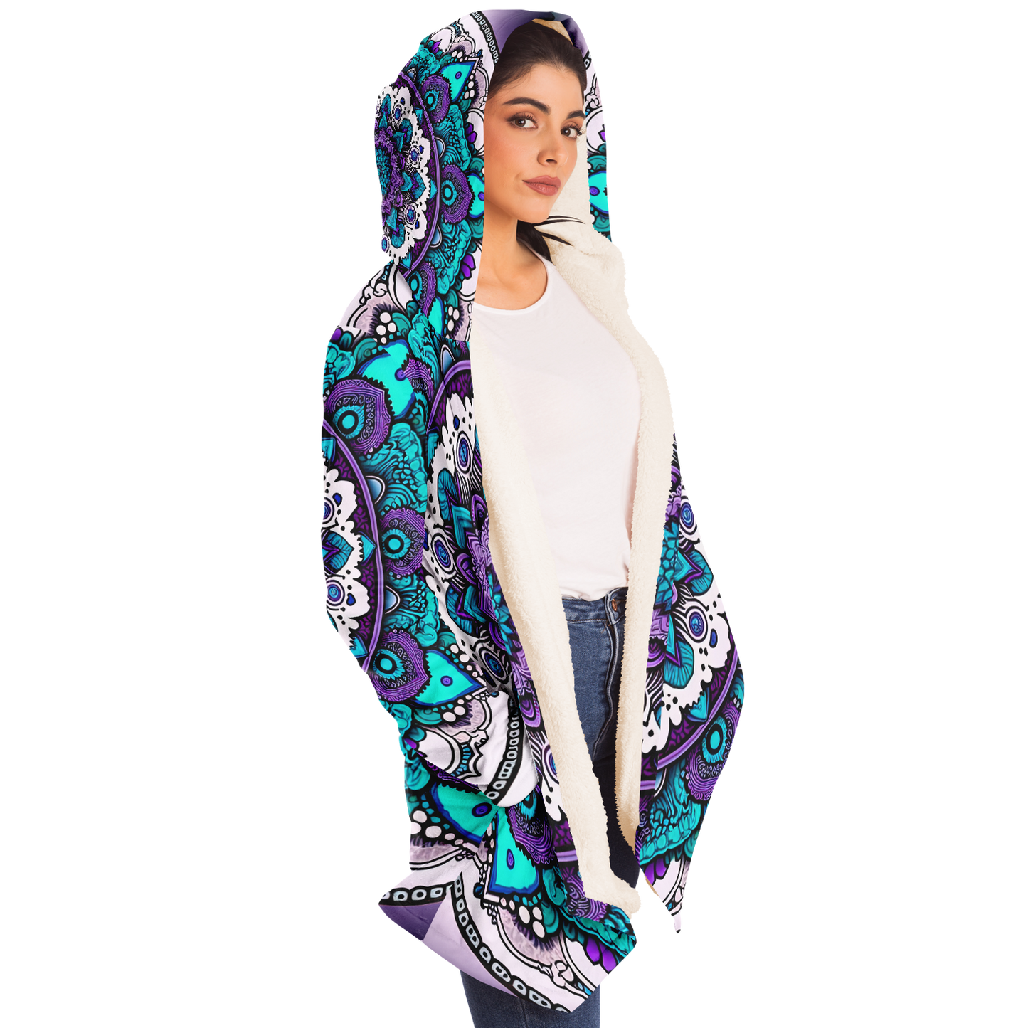 Pure Mandala Microfleece Festival Cloak