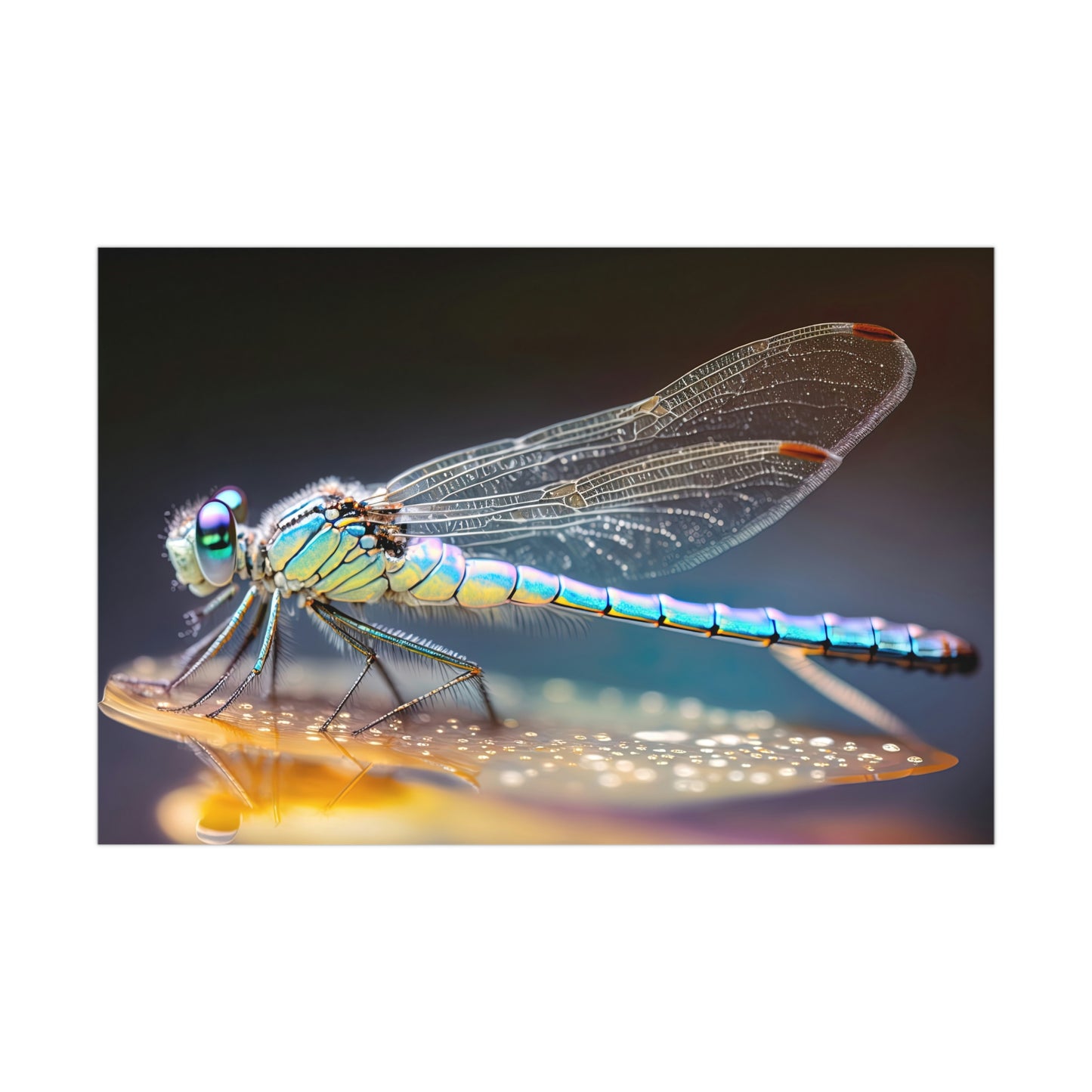 "Opal Dragonfly" Poster - Print