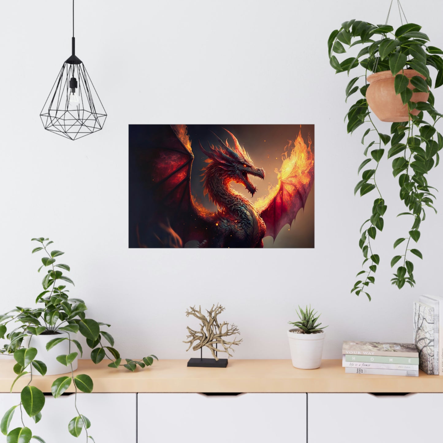 "Fire Dragon" Poster - Print