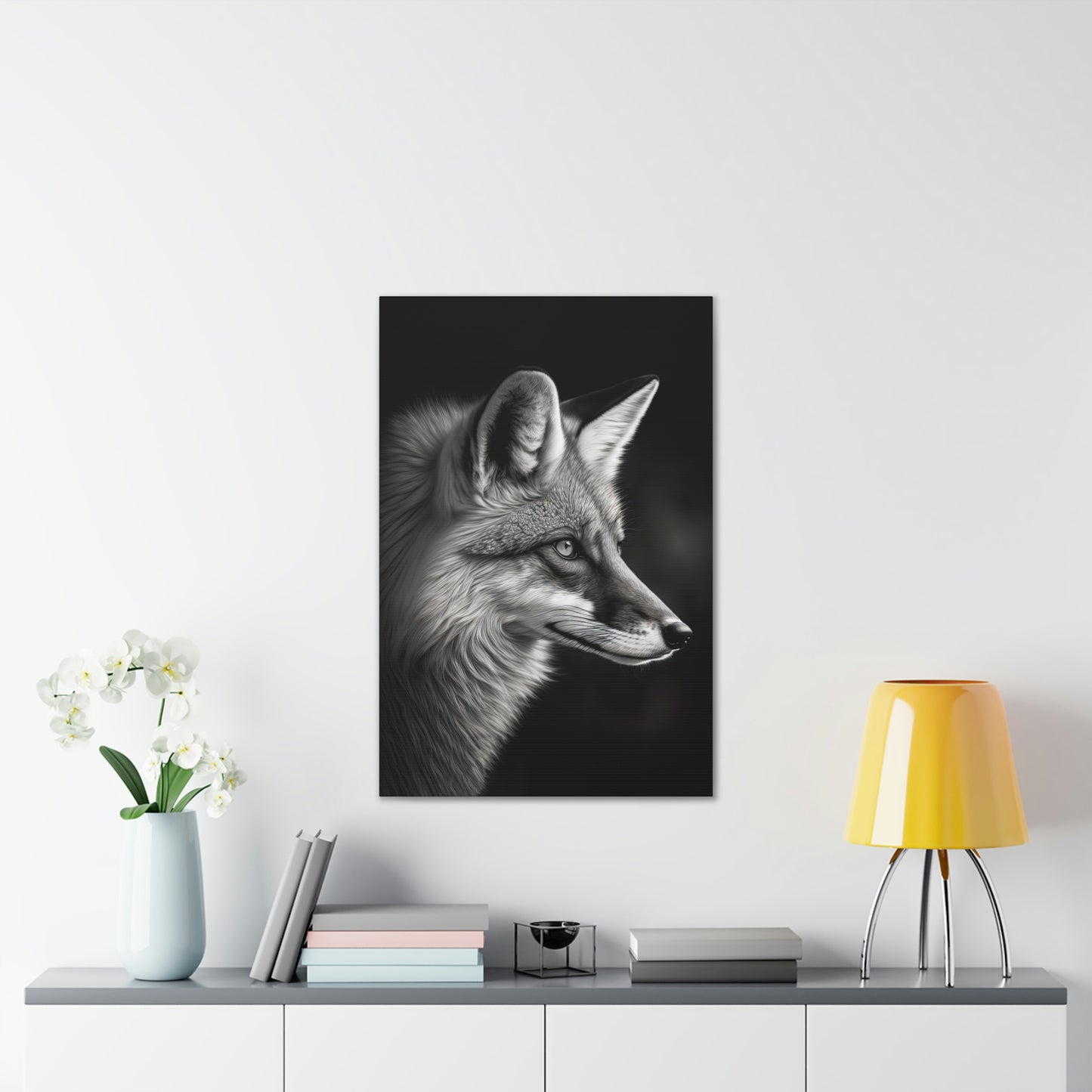 "OutFoxed" Canvas Stretched, 0.75" - Print