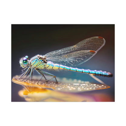 "Opal Dragonfly" Poster - Print